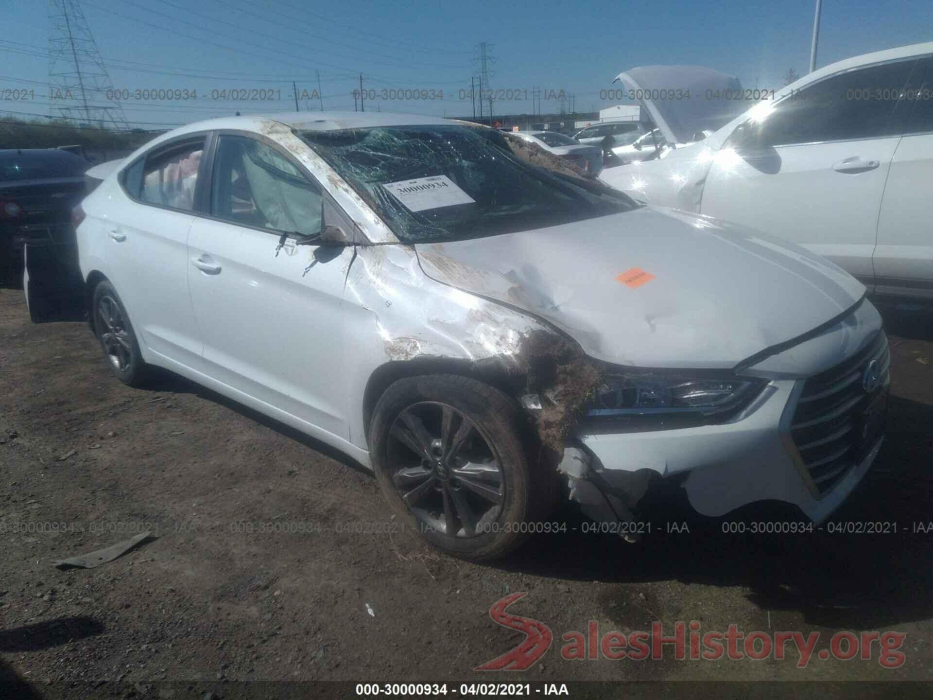 5NPD84LF3JH214311 2018 HYUNDAI ELANTRA