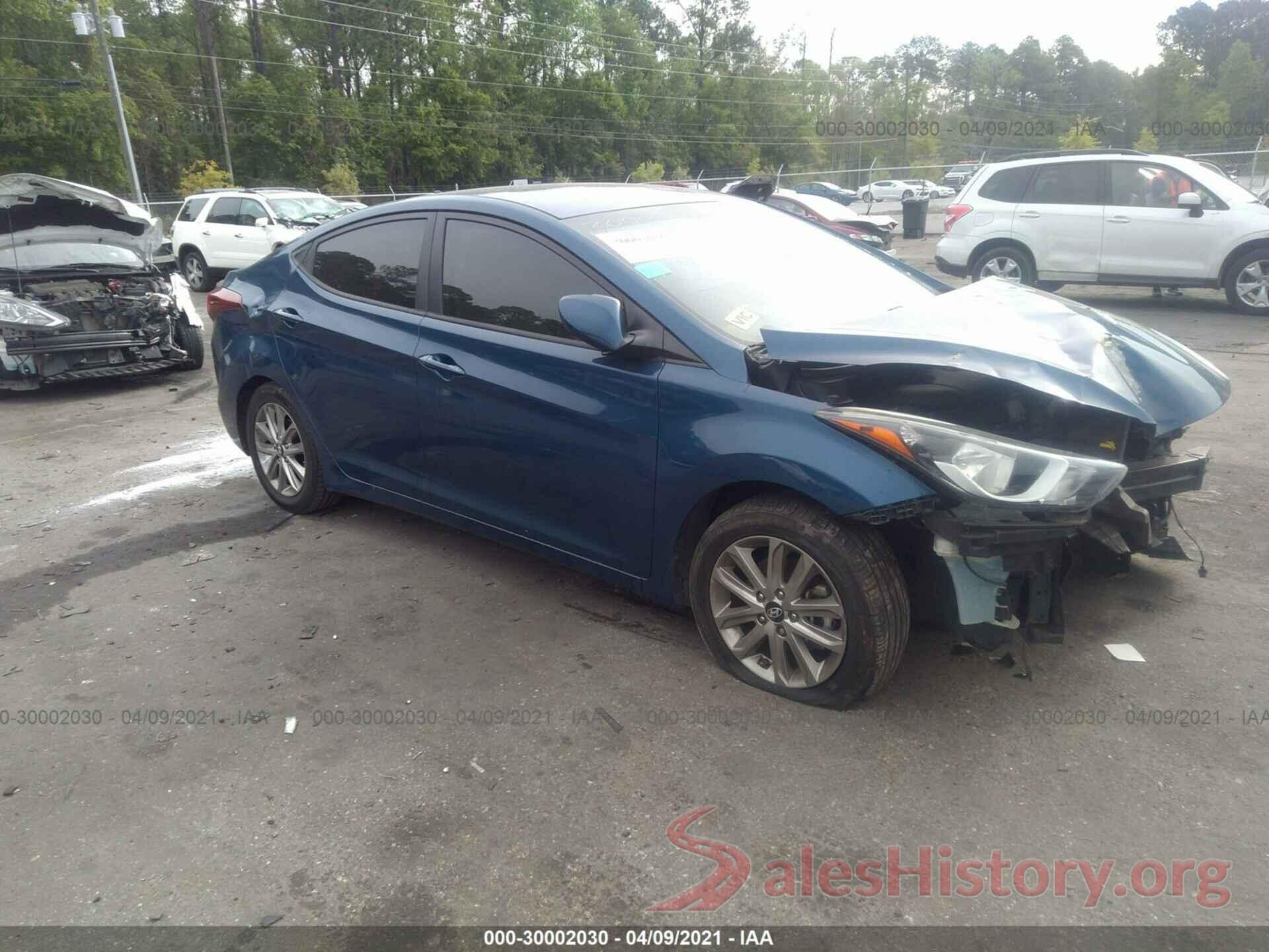 KMHDH4AE5GU490137 2016 HYUNDAI ELANTRA