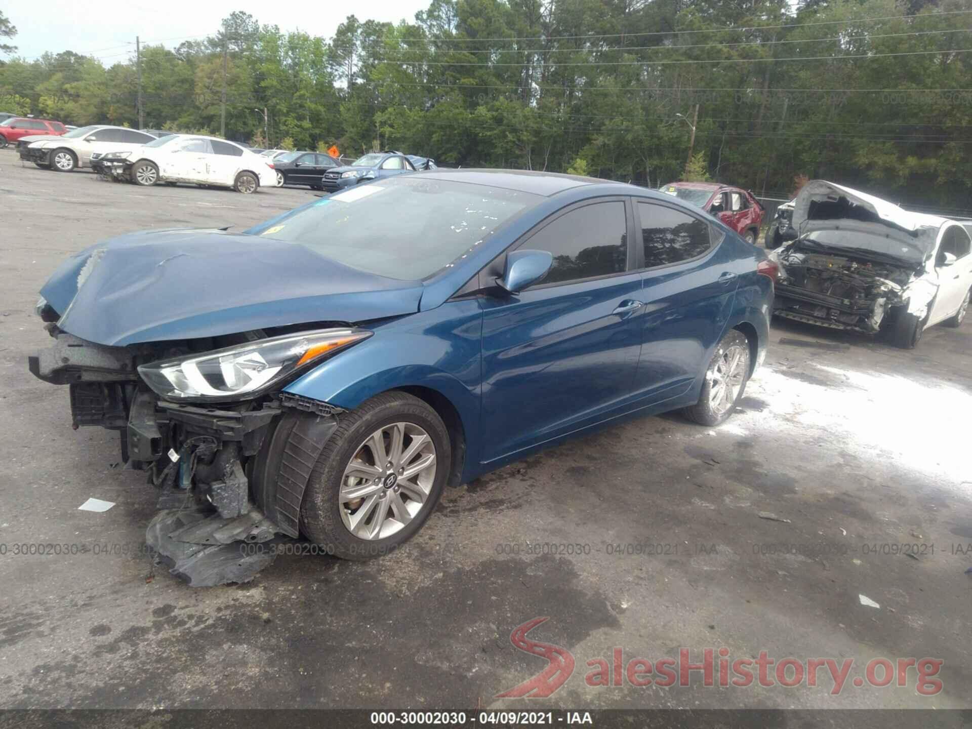 KMHDH4AE5GU490137 2016 HYUNDAI ELANTRA