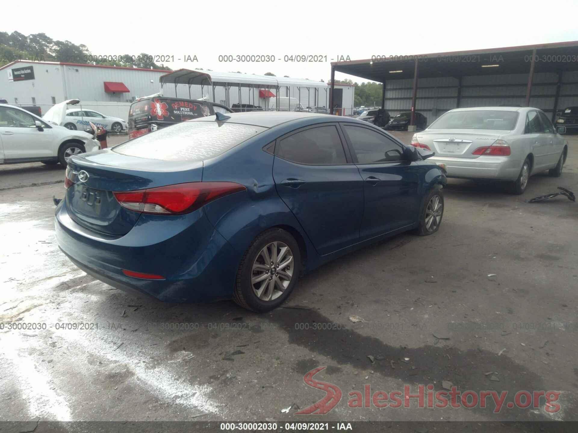 KMHDH4AE5GU490137 2016 HYUNDAI ELANTRA