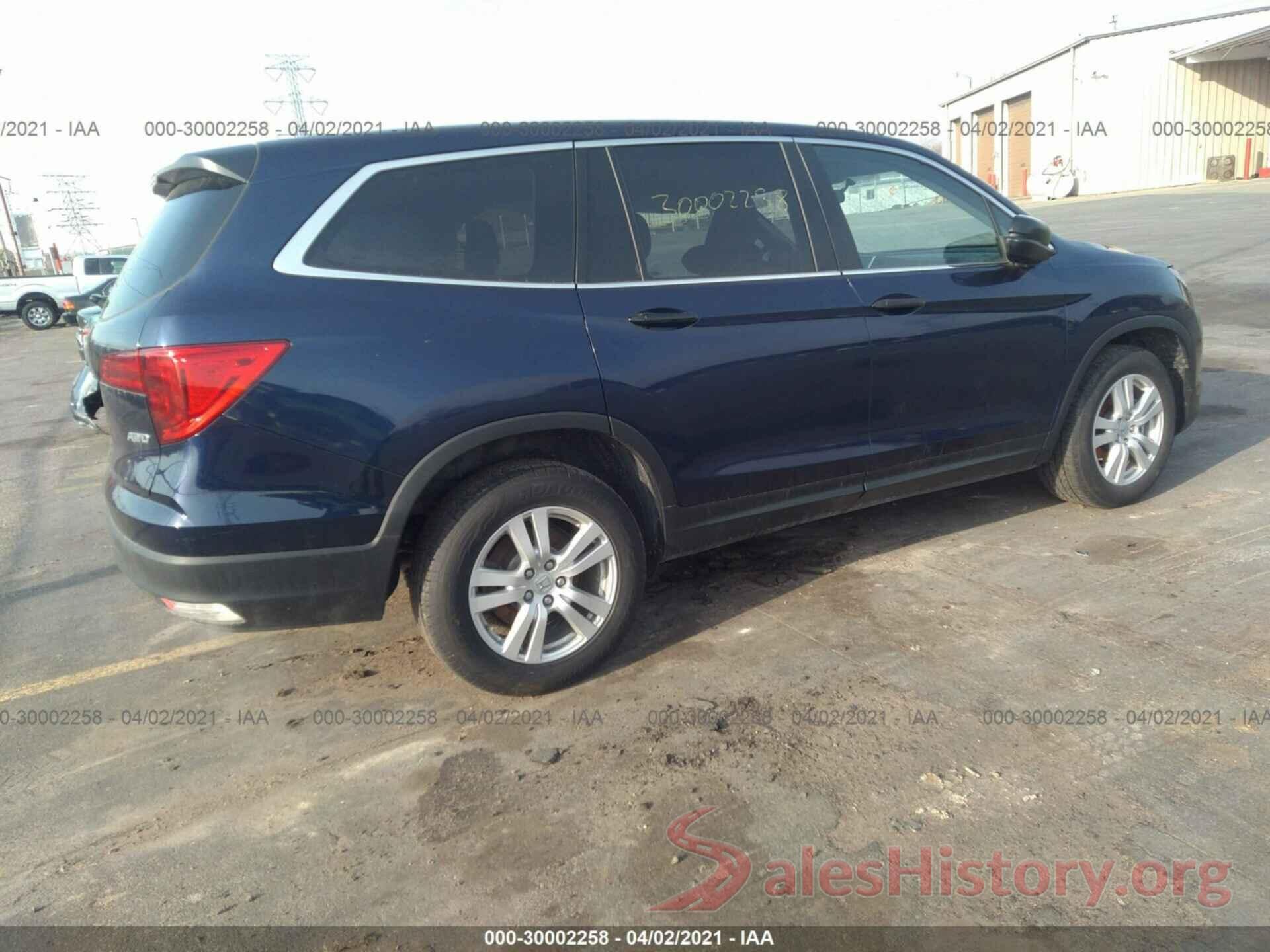 5FNYF6H17JB071202 2018 HONDA PILOT