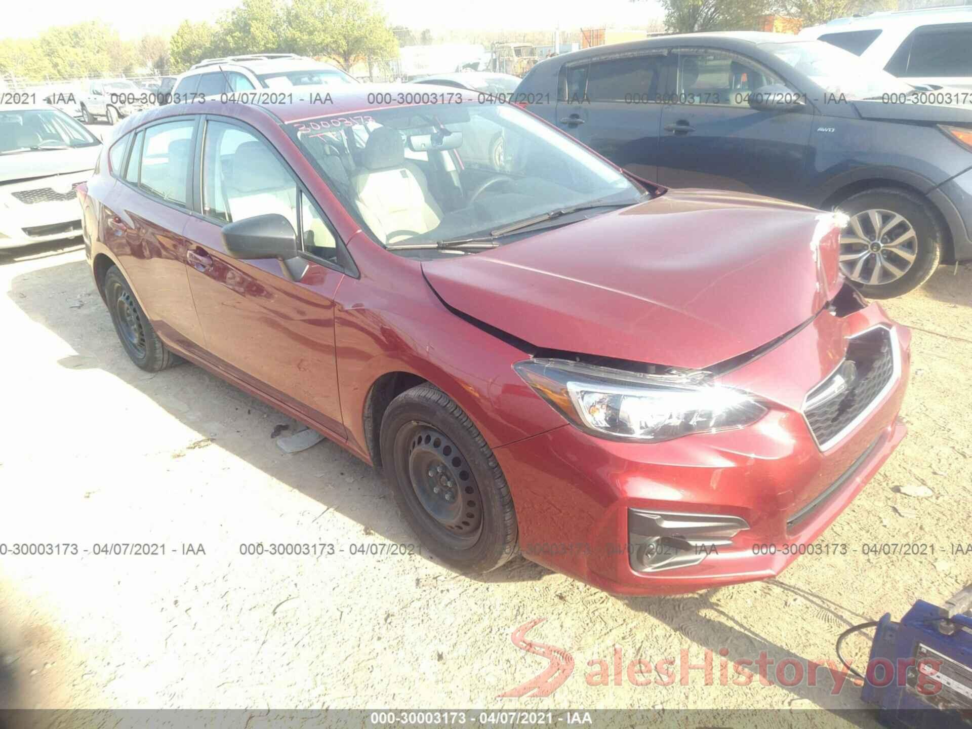 4S3GTAA60K3719216 2019 SUBARU IMPREZA