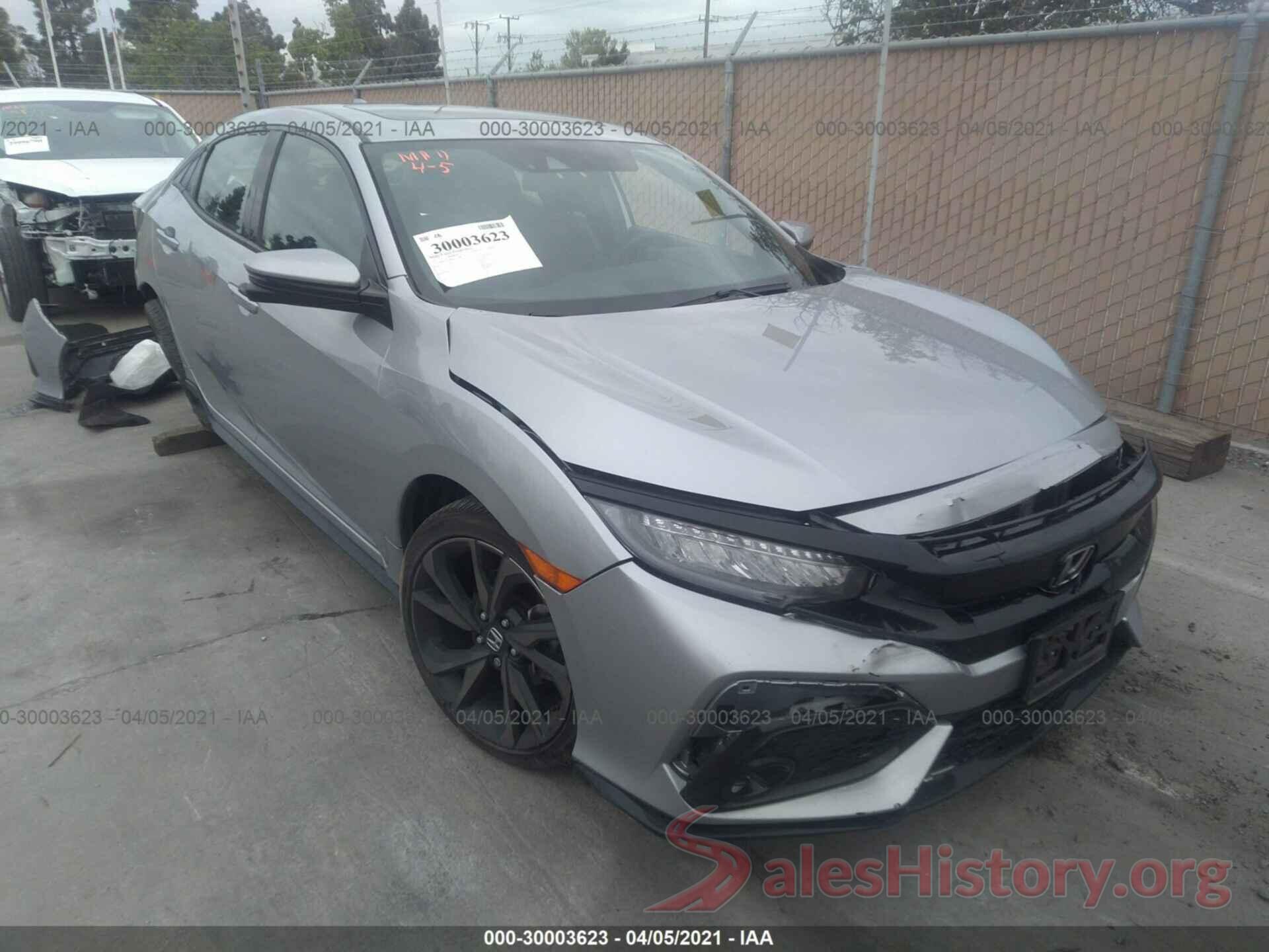 SHHFK7H98HU416180 2017 HONDA CIVIC HATCHBACK