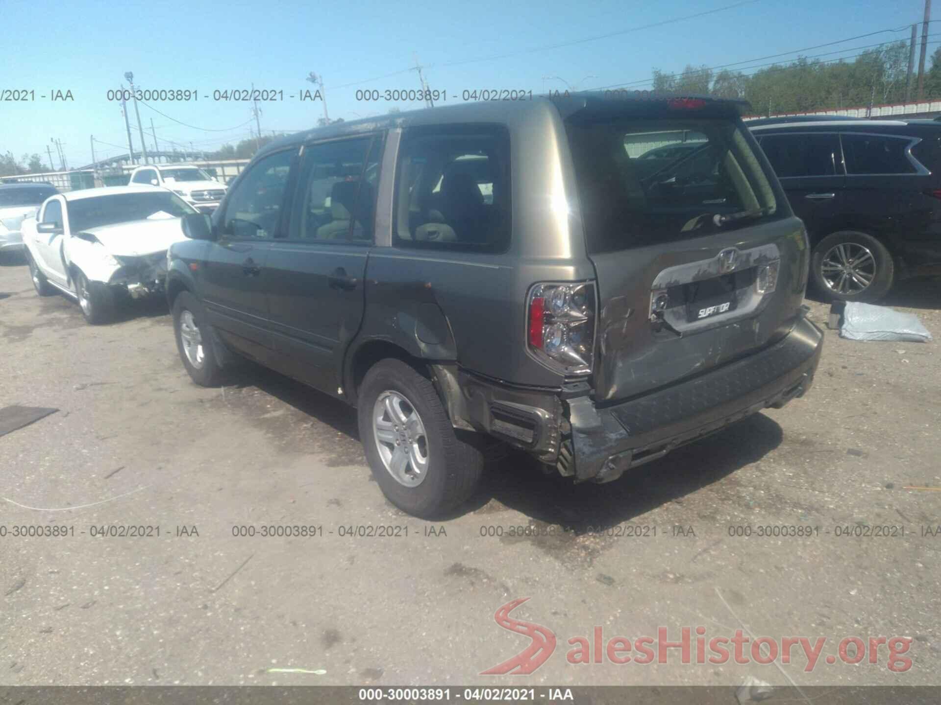 5NPE24AF7KH797993 2007 HONDA PILOT