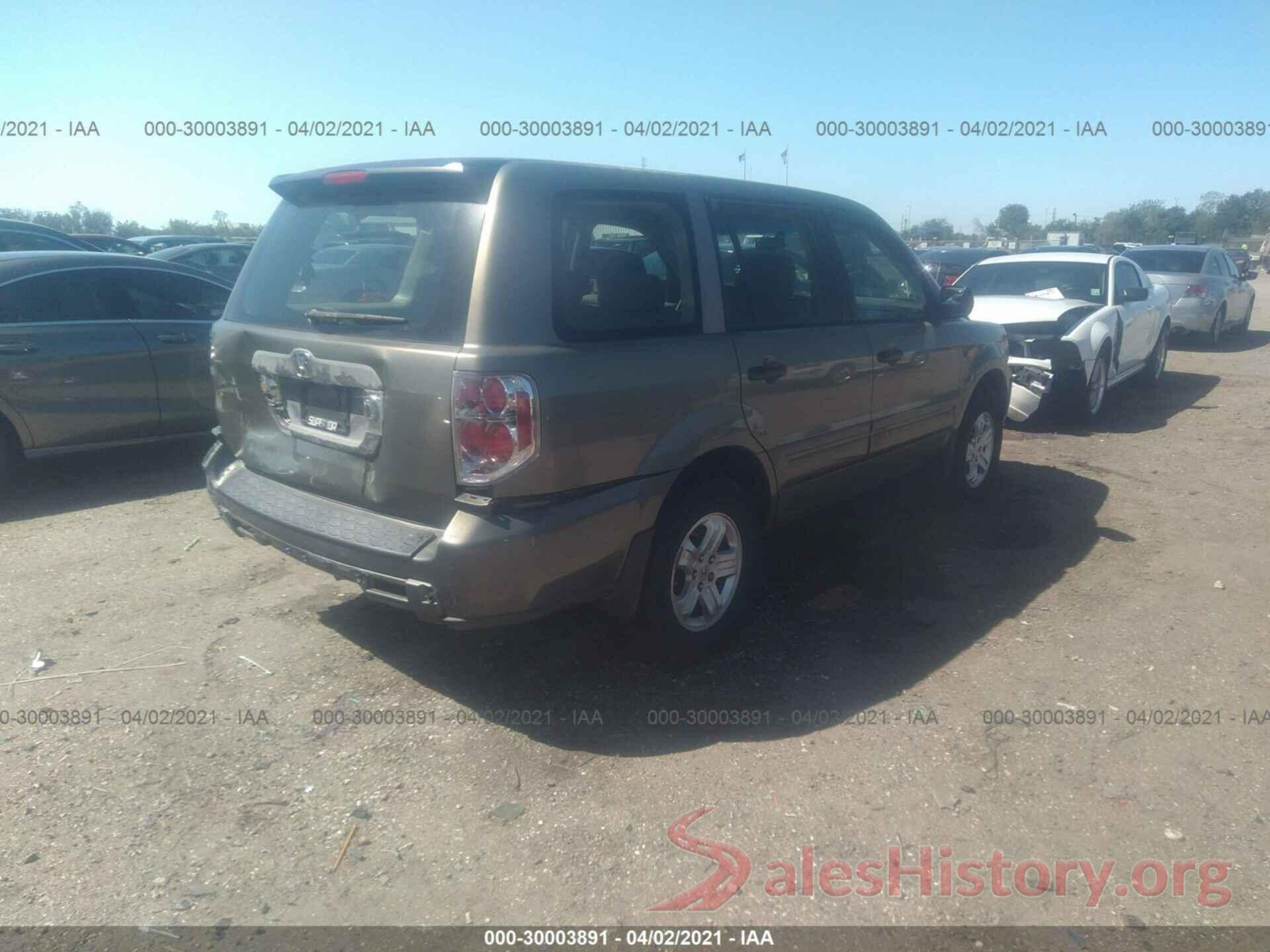 5NPE24AF7KH797993 2007 HONDA PILOT