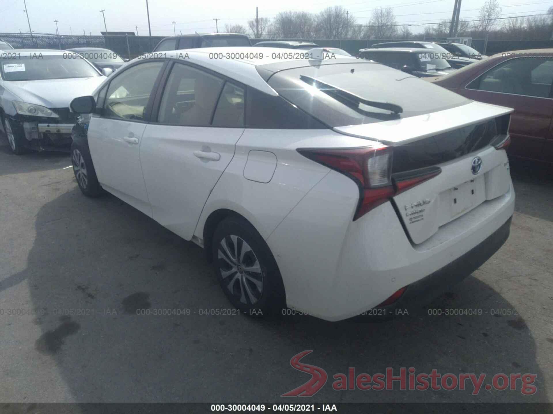 JTDL9RFU5K3007951 2019 TOYOTA PRIUS