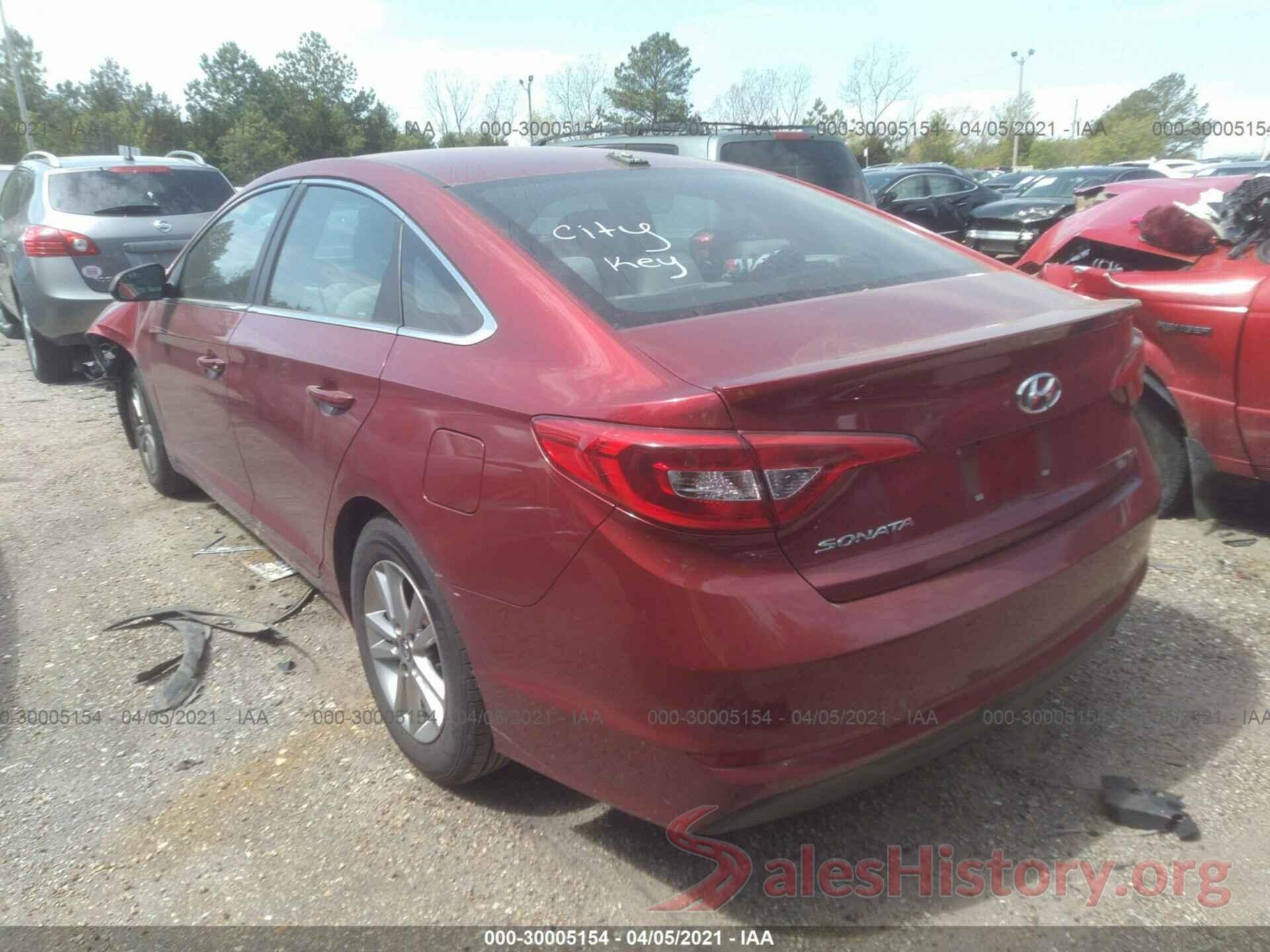 5NPE24AF3GH393953 2016 HYUNDAI SONATA