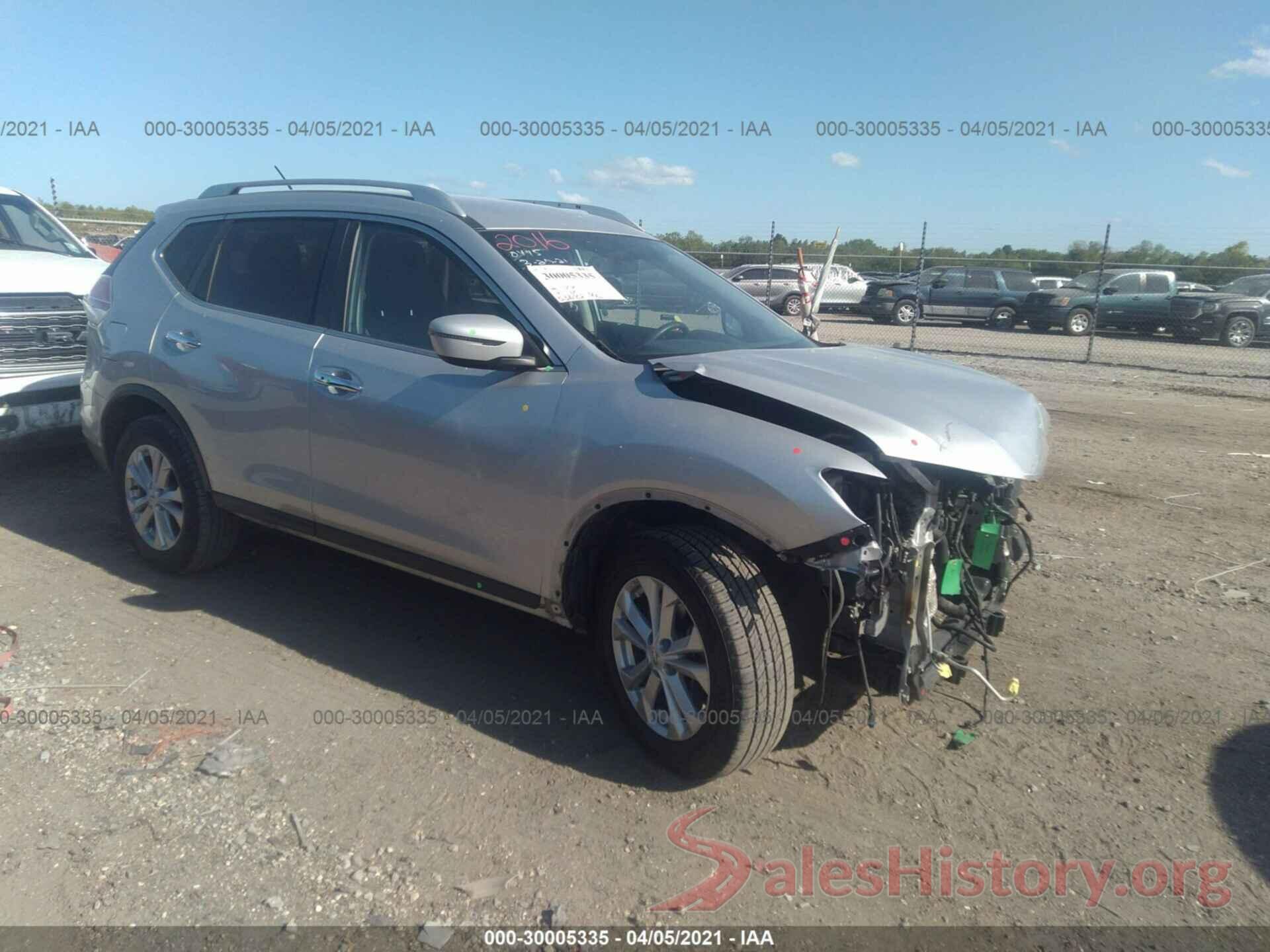 KNMAT2MT7GP710445 2016 NISSAN ROGUE