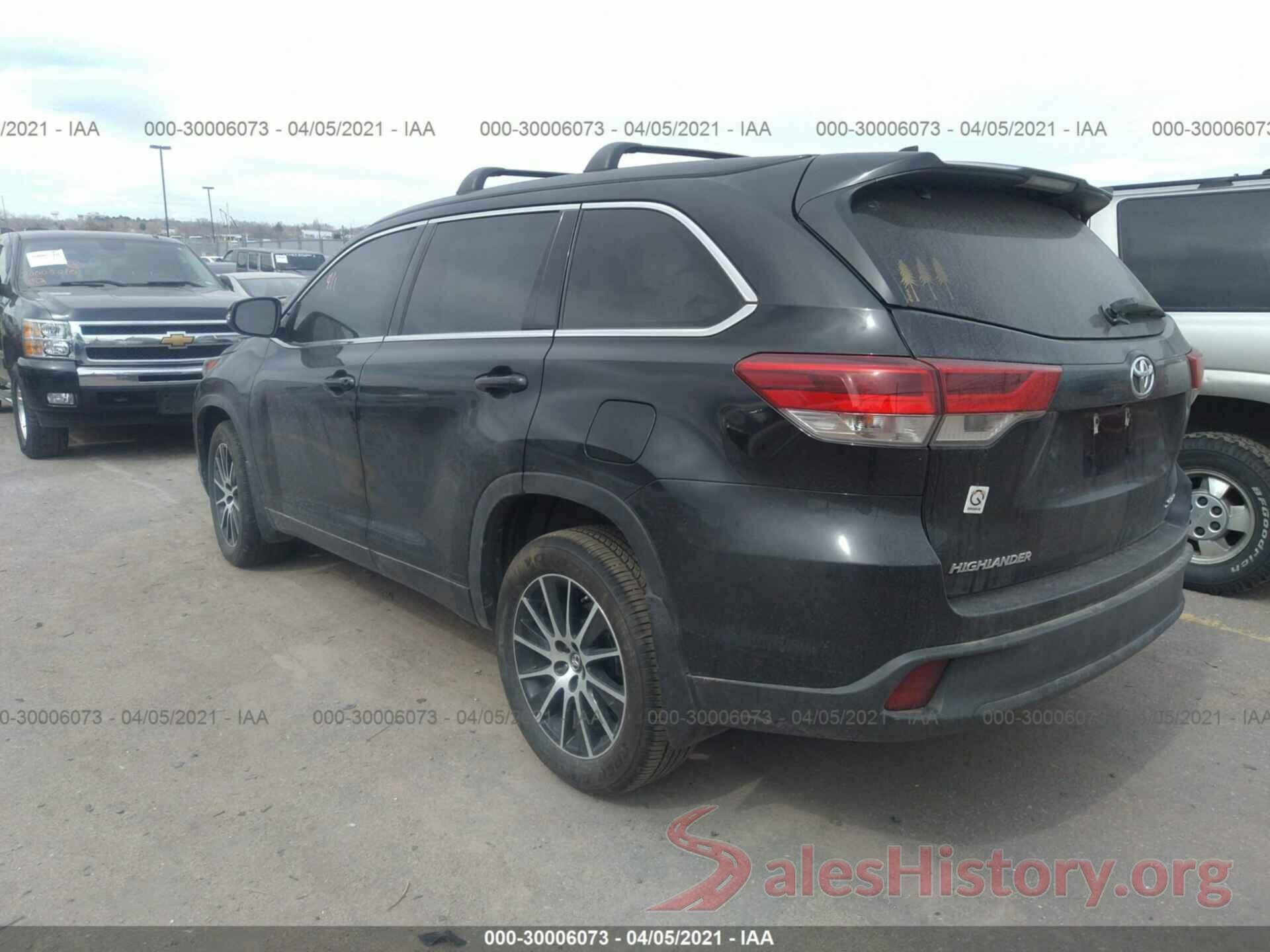 5TDJZRFH5HS460808 2017 TOYOTA HIGHLANDER