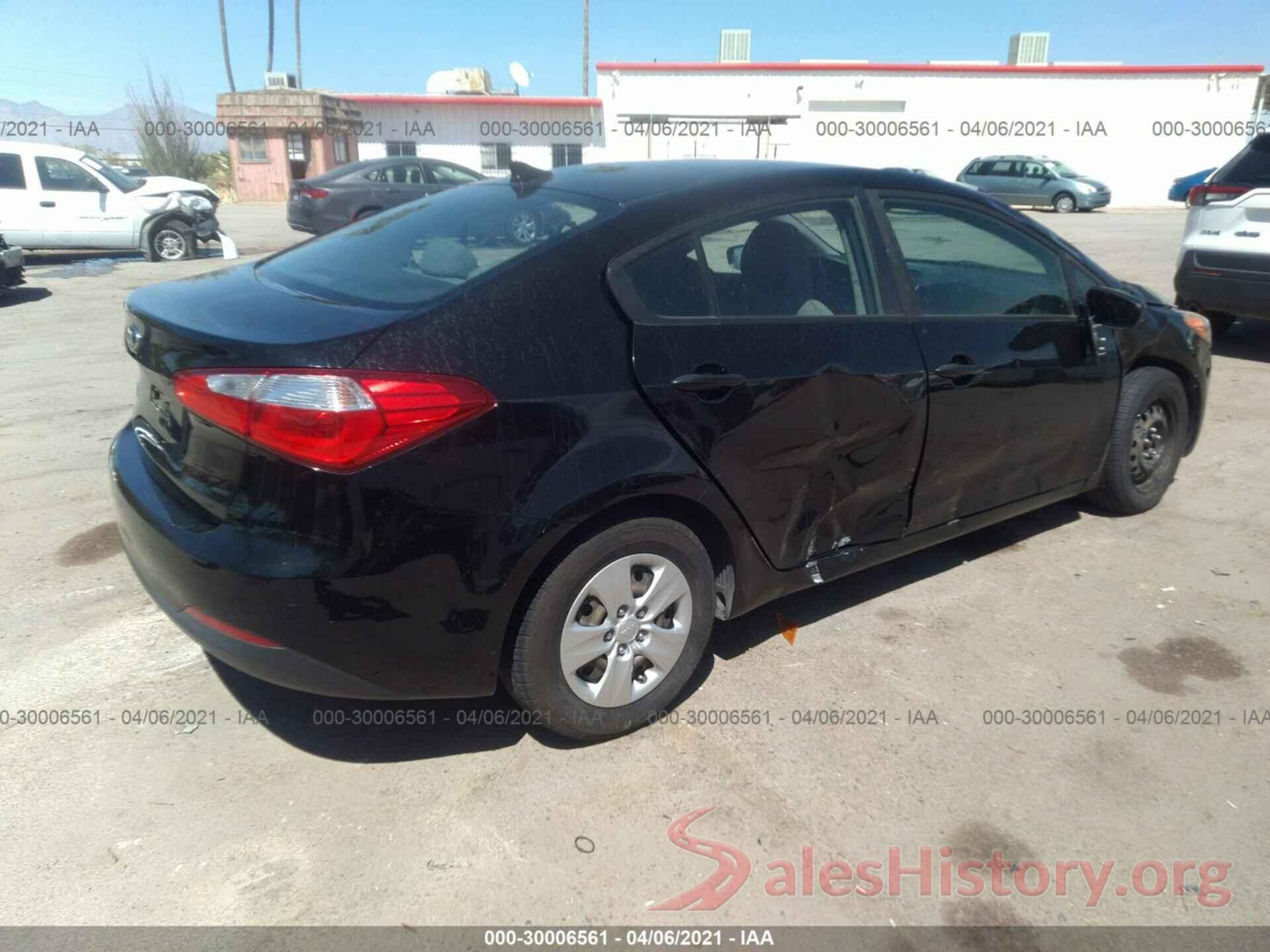 KNAFK4A60G5534737 2016 KIA FORTE