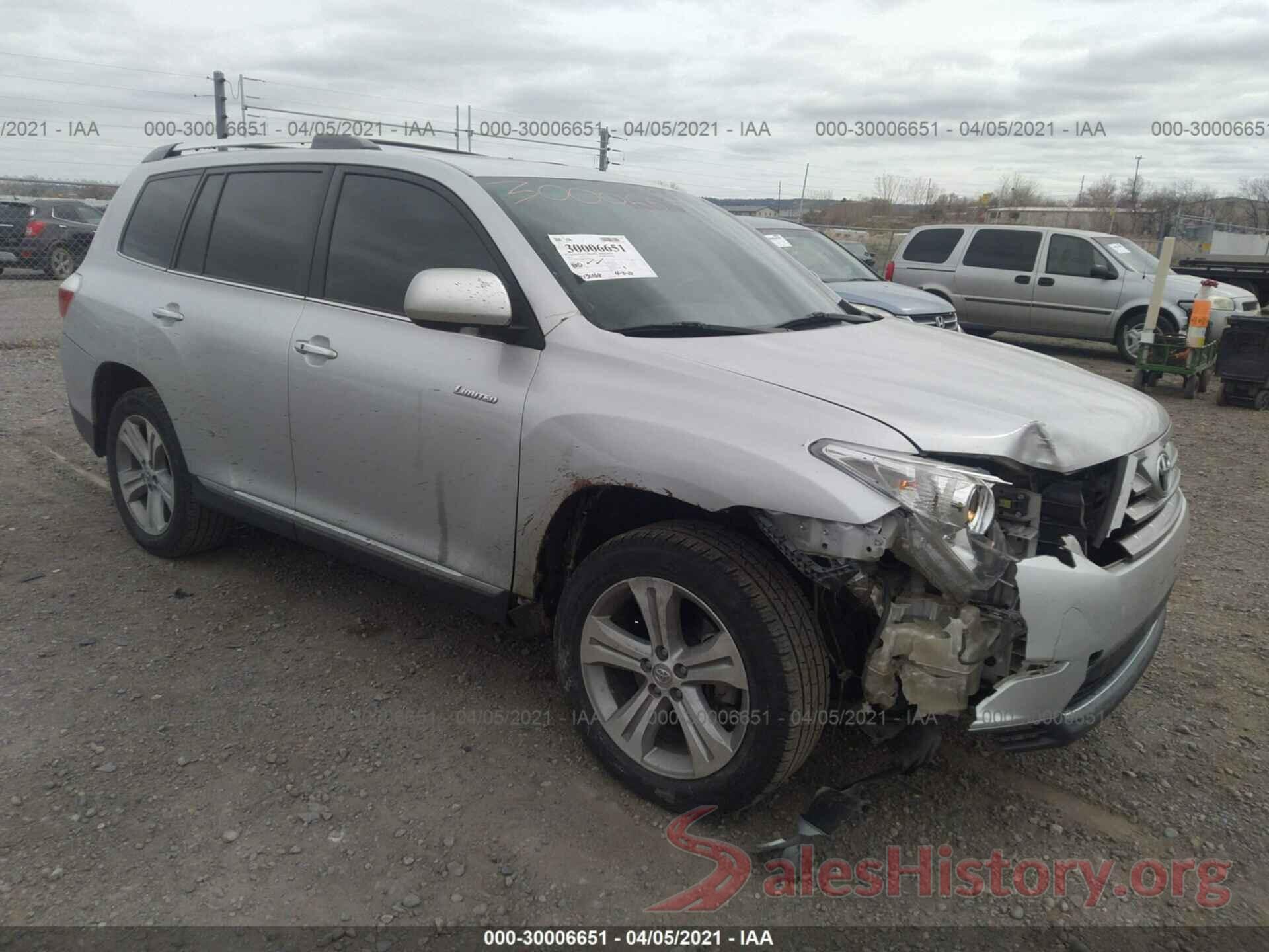 5TDDK3EH6DS222945 2013 TOYOTA HIGHLANDER