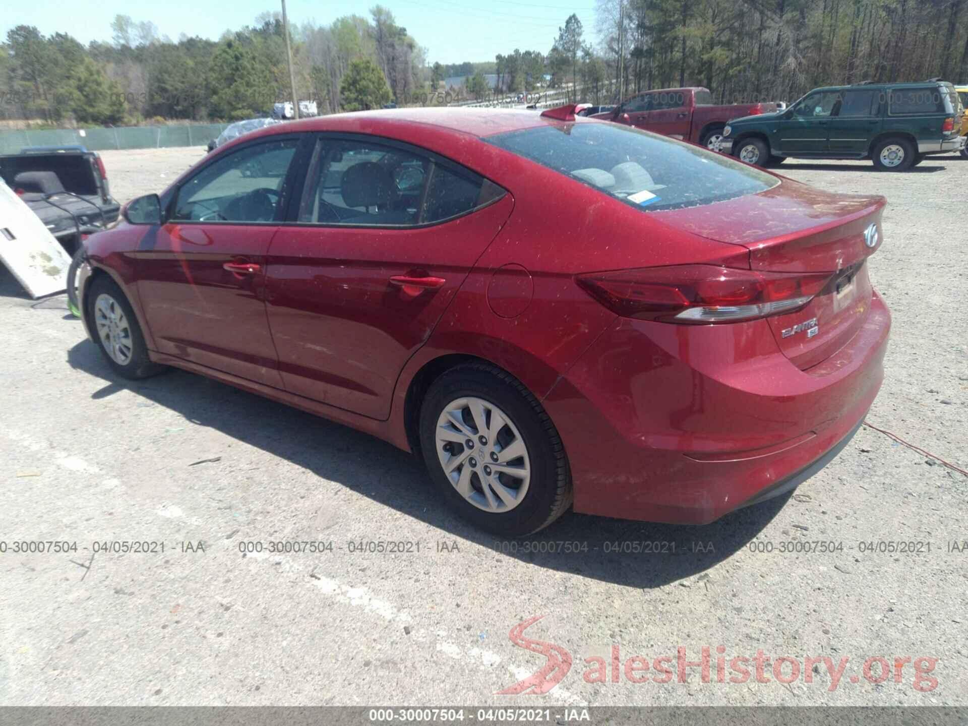 KMHD74LF9HU120304 2017 HYUNDAI ELANTRA