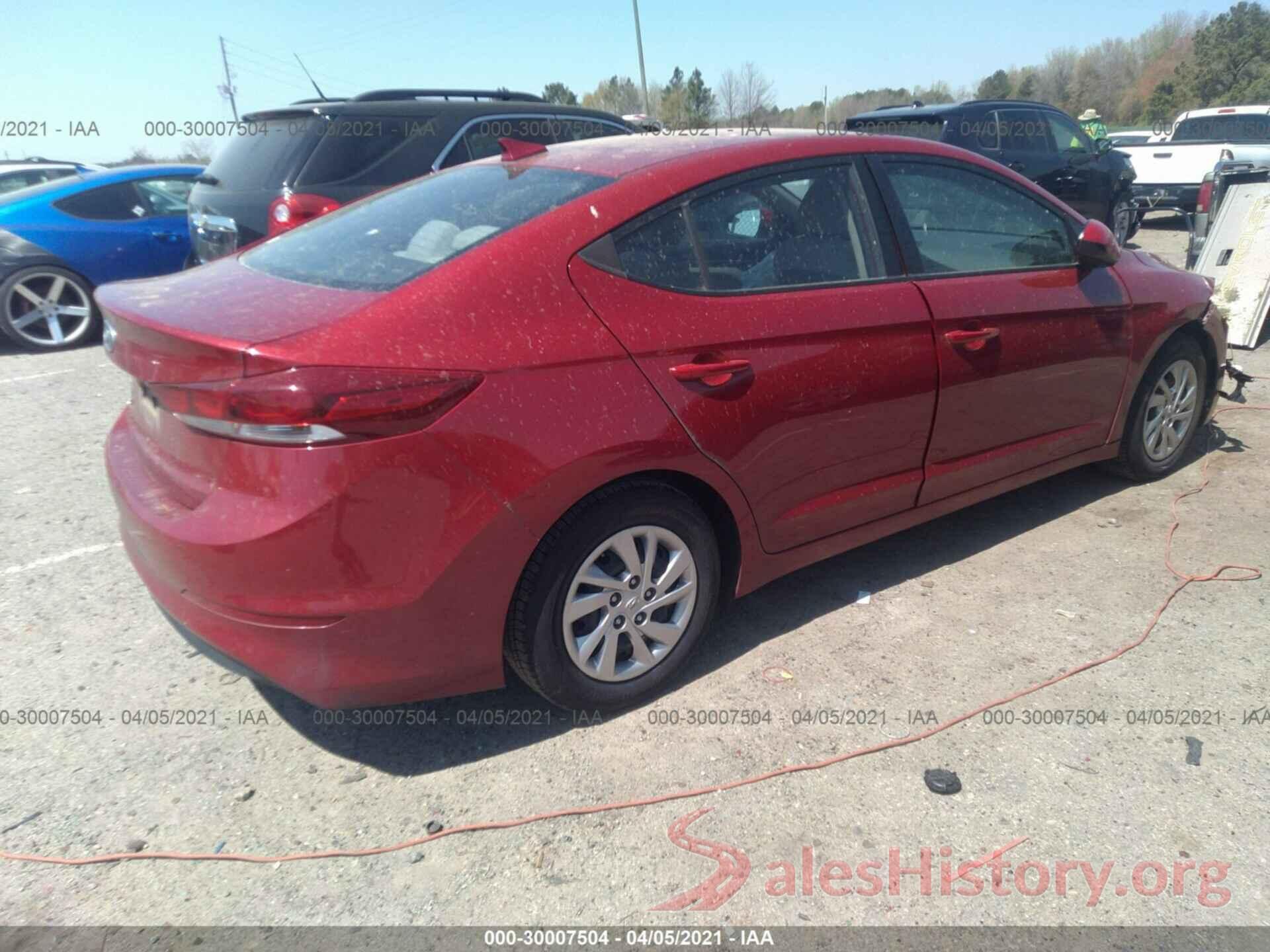 KMHD74LF9HU120304 2017 HYUNDAI ELANTRA