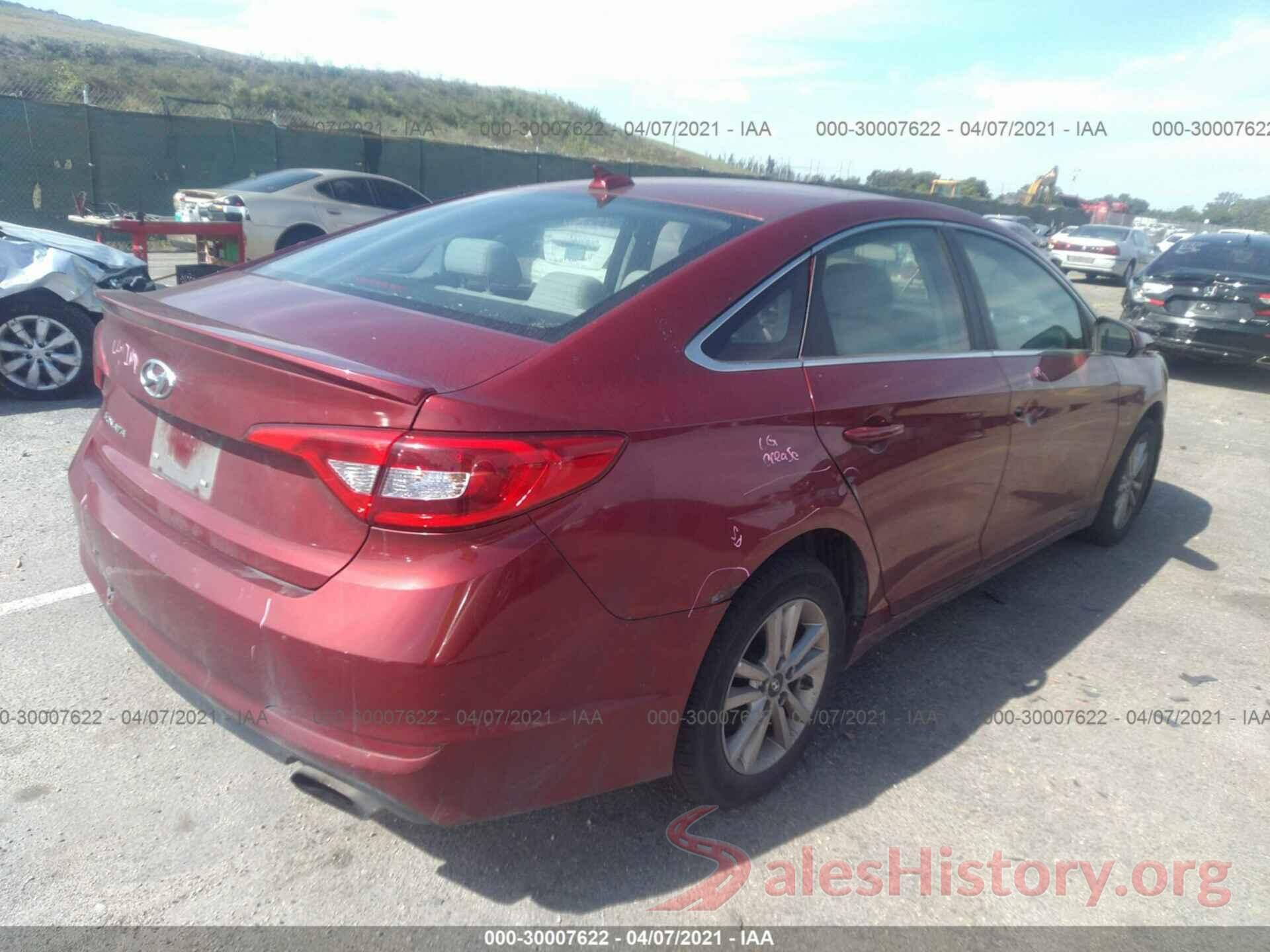 5NPE24AF1GH402178 2016 HYUNDAI SONATA