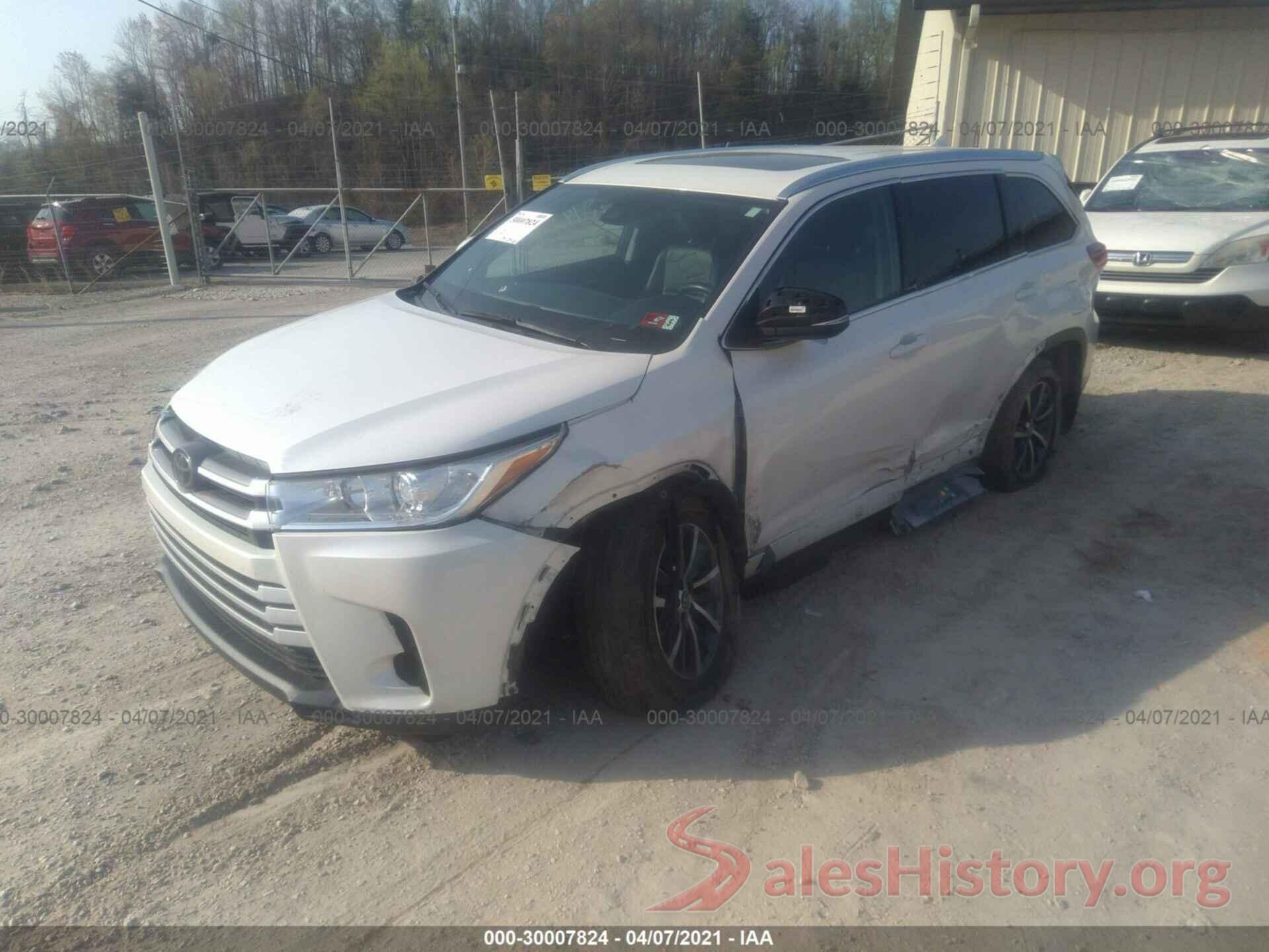 5TDJZRFH4JS875186 2018 TOYOTA HIGHLANDER