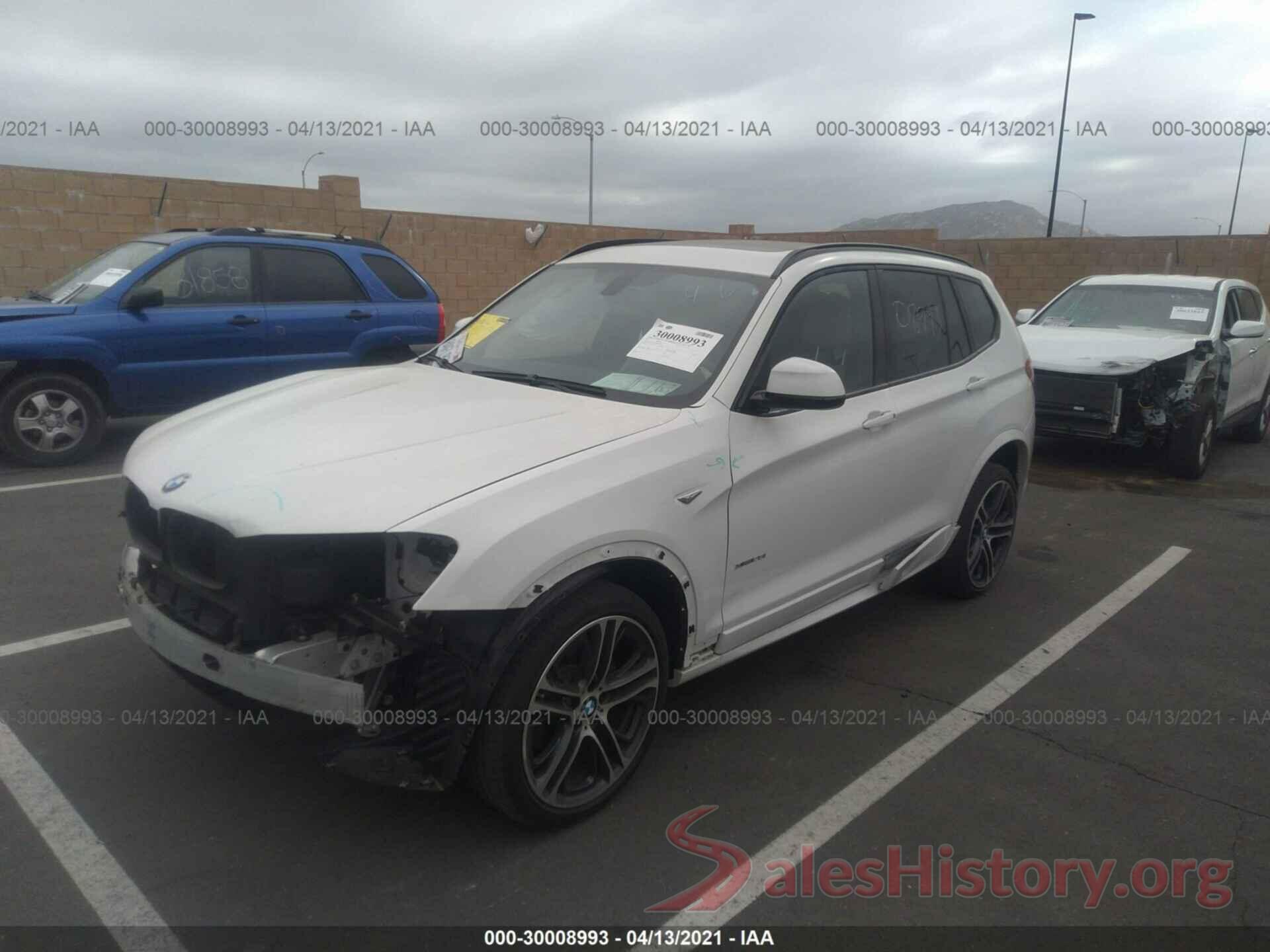 5UXWX9C34H0W77594 2017 BMW X3