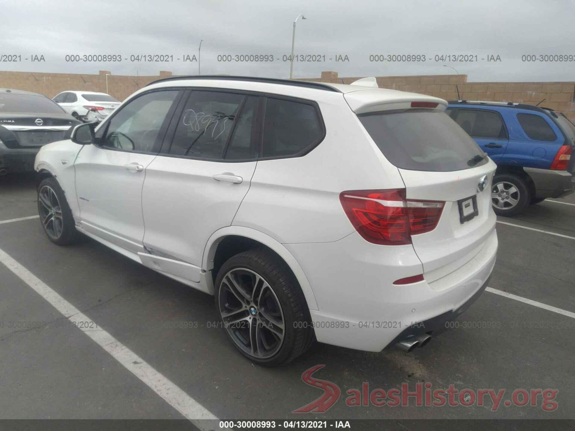 5UXWX9C34H0W77594 2017 BMW X3