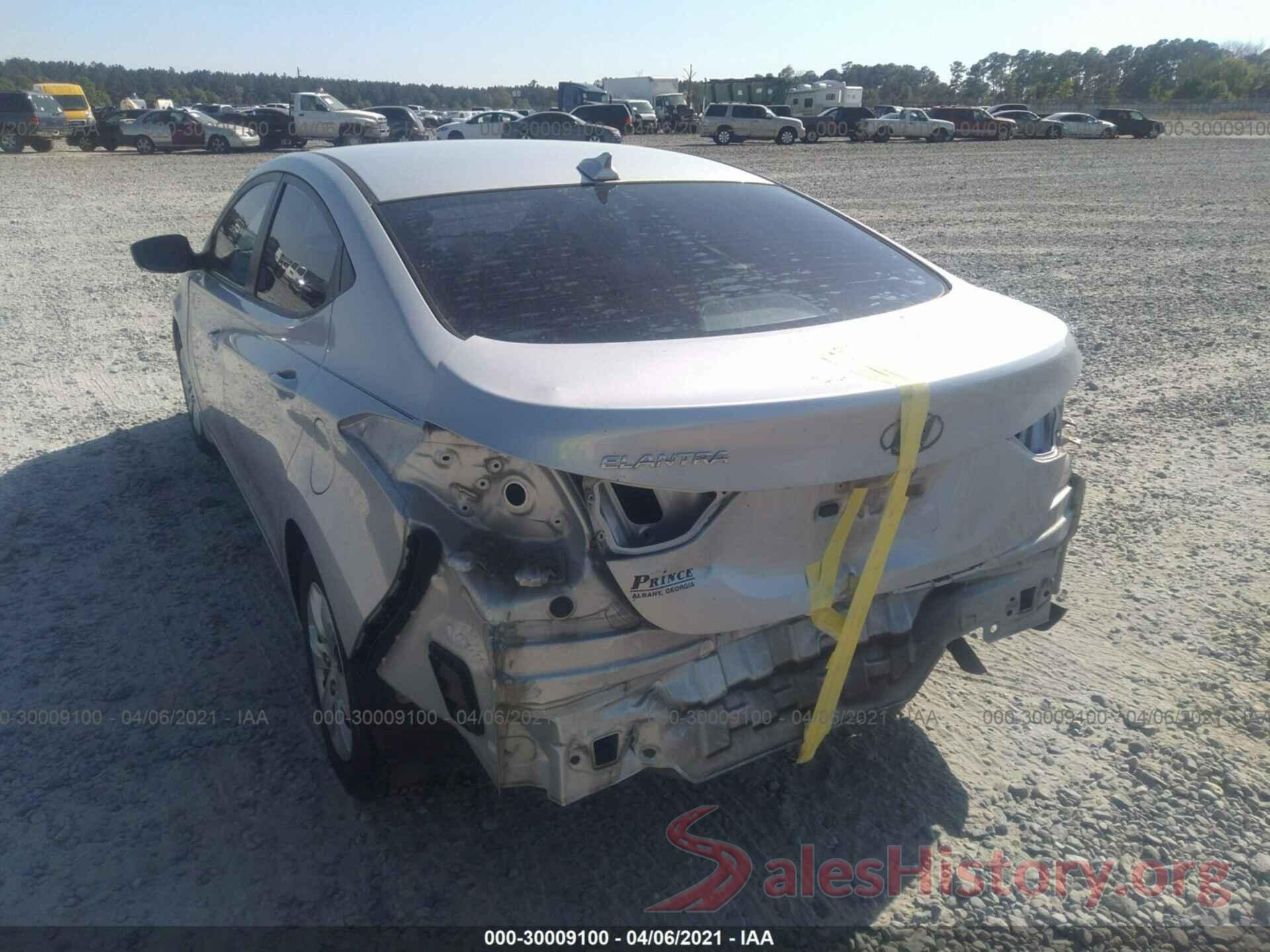 5NPDH4AE9GH714878 2016 HYUNDAI ELANTRA