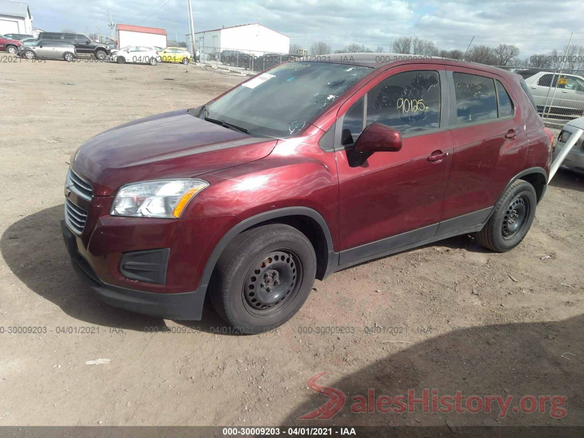 3GNCJKSB5GL260984 2016 CHEVROLET TRAX