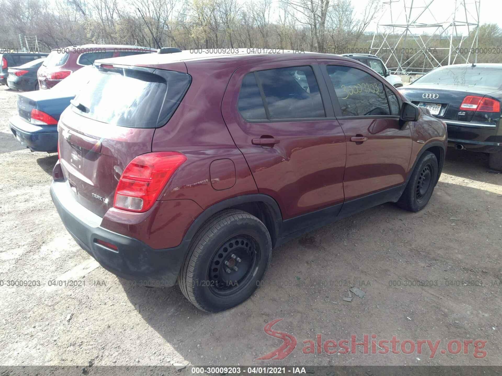 3GNCJKSB5GL260984 2016 CHEVROLET TRAX