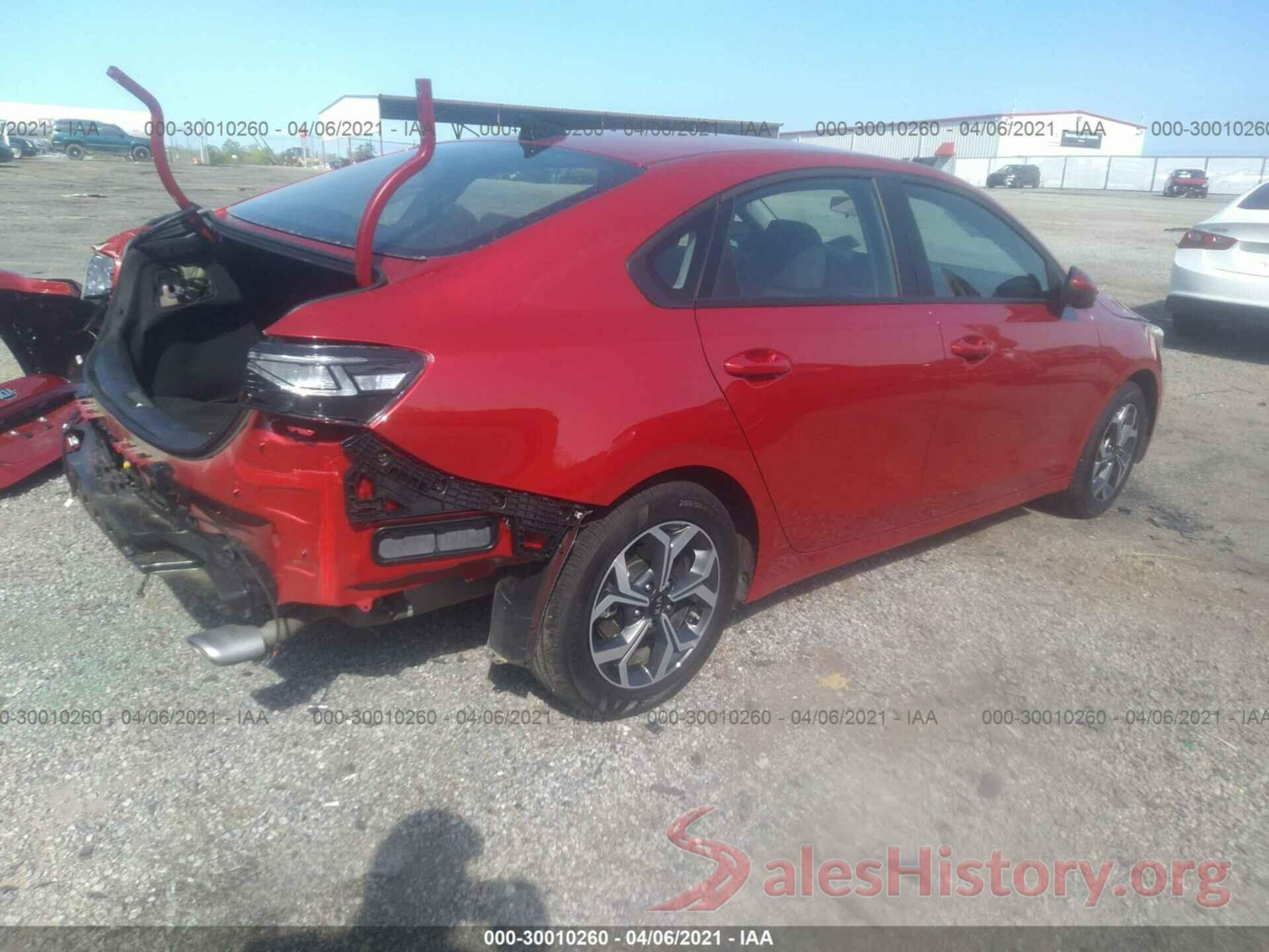 3KPF24AD8LE257187 2020 KIA FORTE