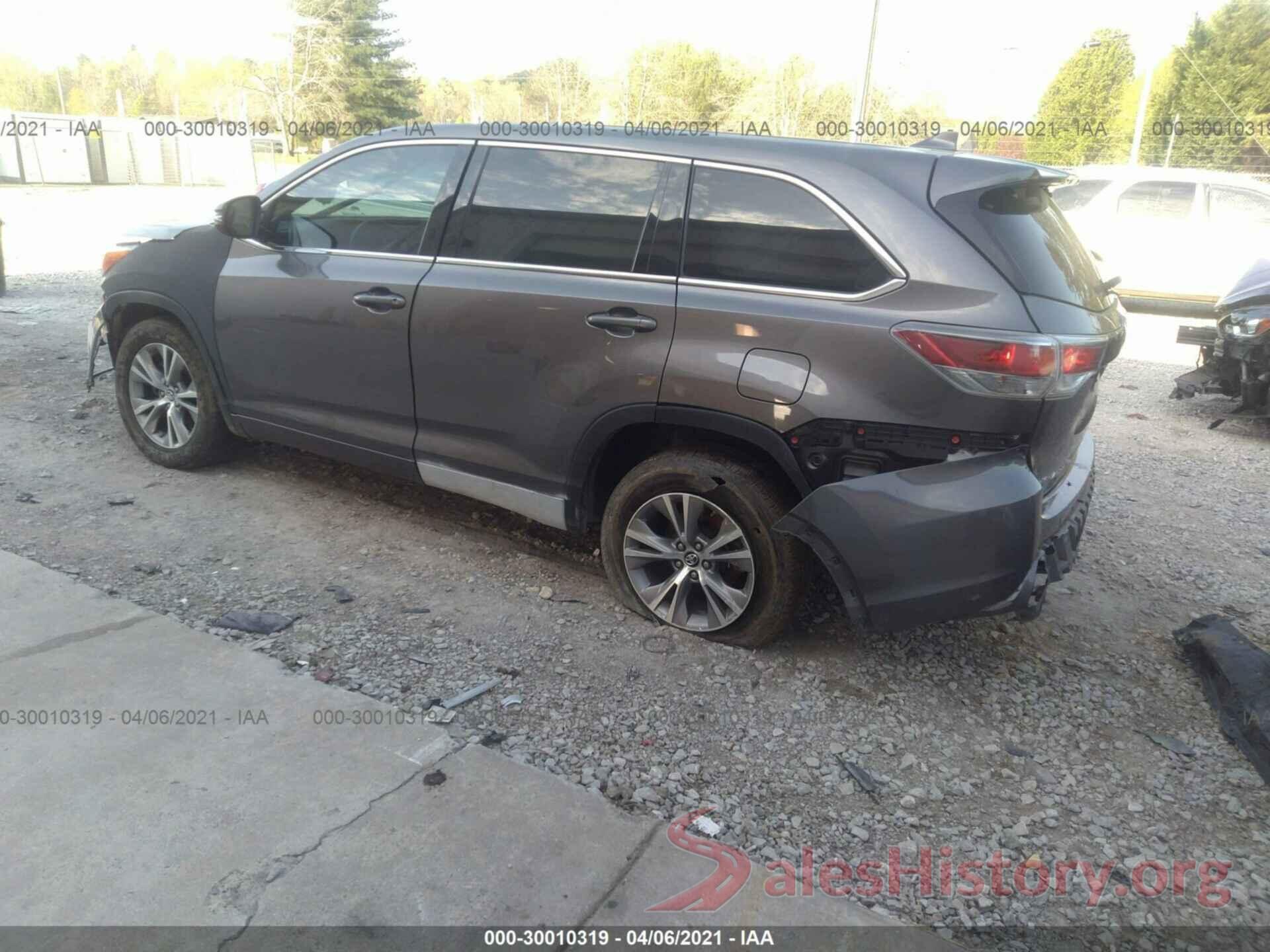 5TDZKRFH9GS163479 2016 TOYOTA HIGHLANDER