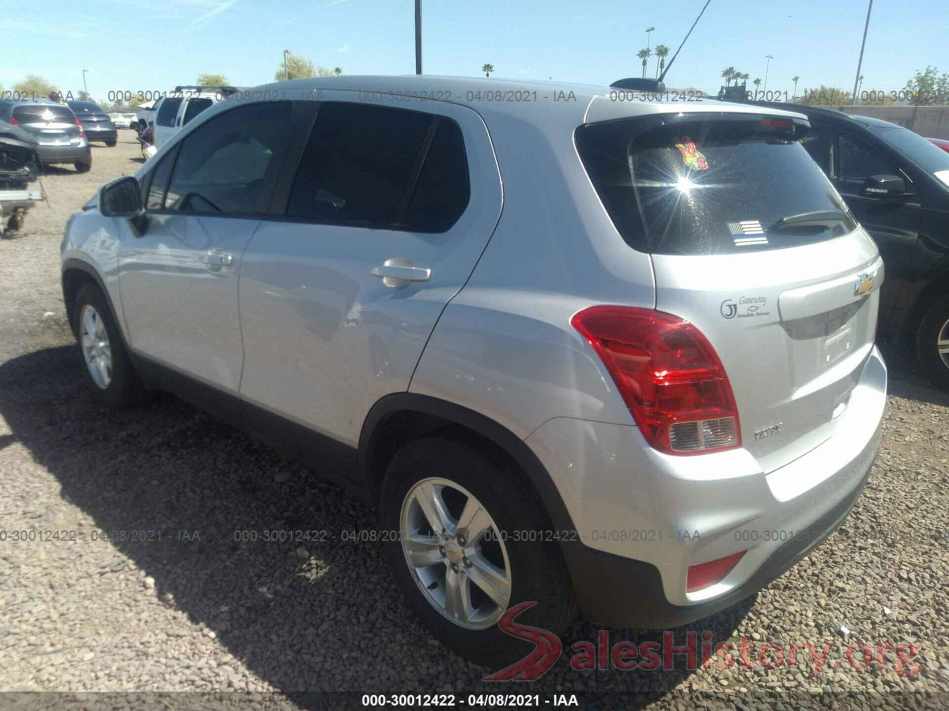 KL7CJKSB4LB037613 2020 CHEVROLET TRAX