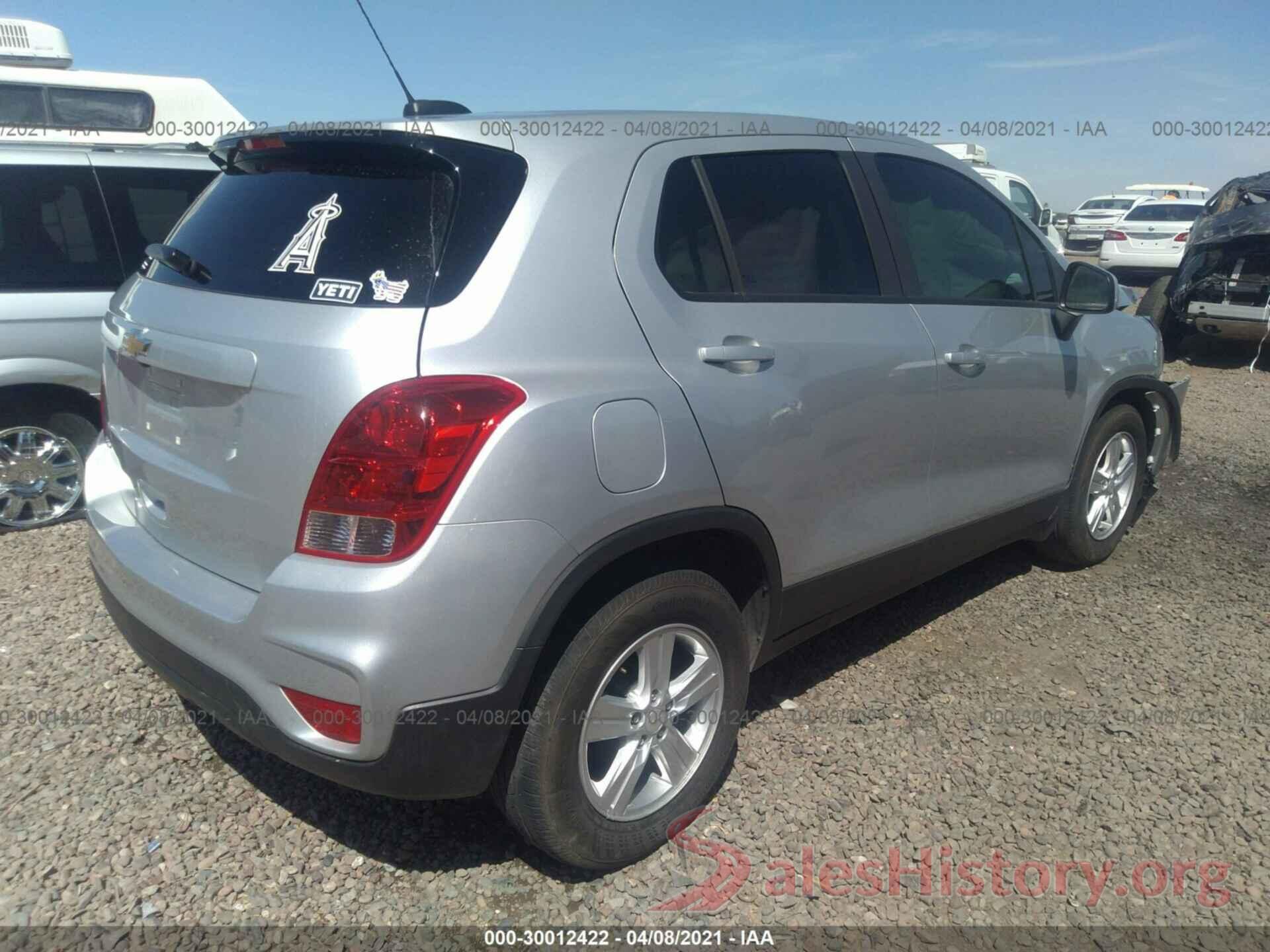 KL7CJKSB4LB037613 2020 CHEVROLET TRAX