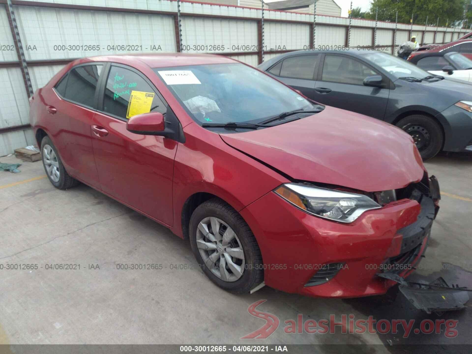 5YFBURHE7GP561250 2016 TOYOTA COROLLA