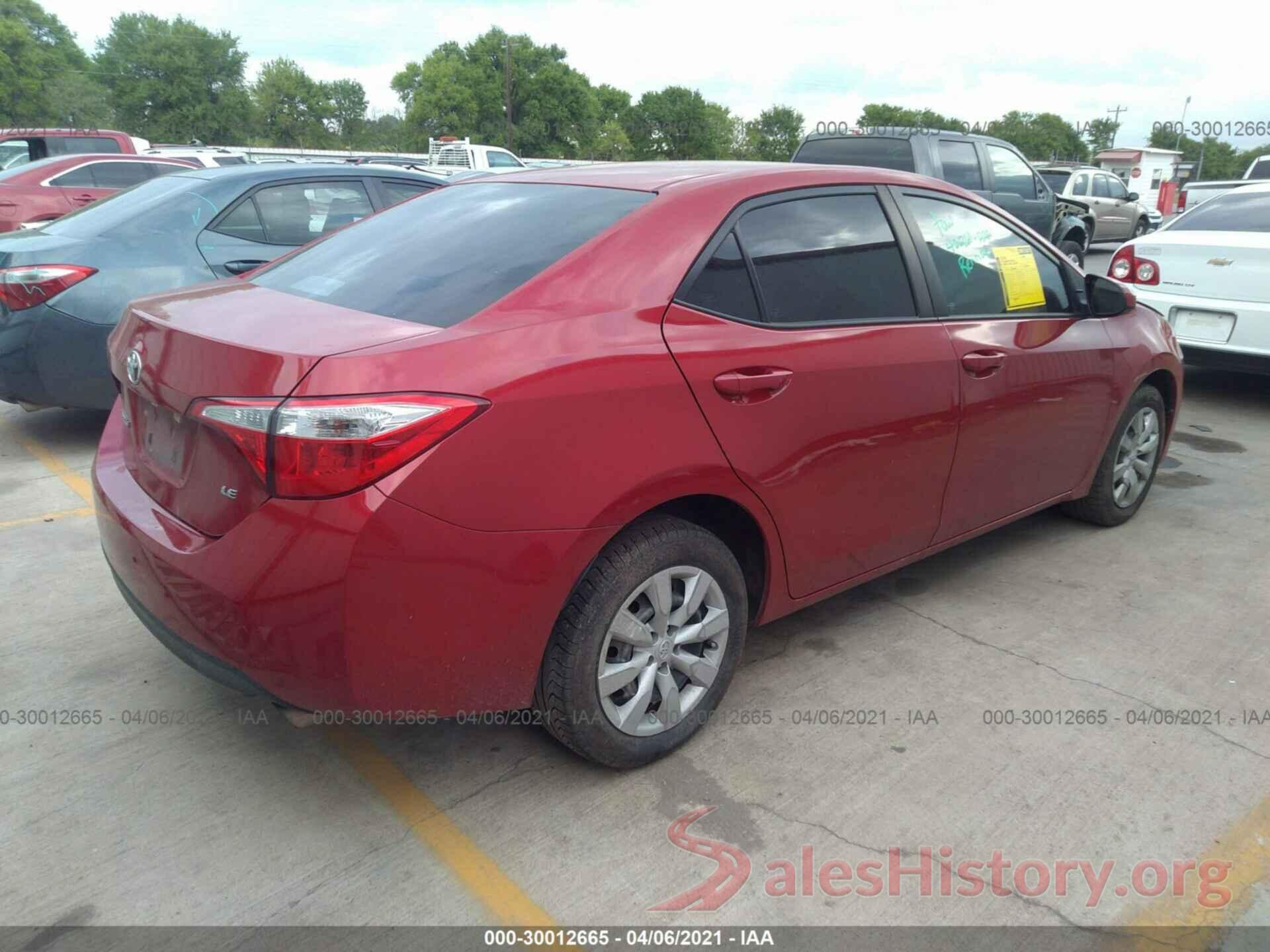 5YFBURHE7GP561250 2016 TOYOTA COROLLA