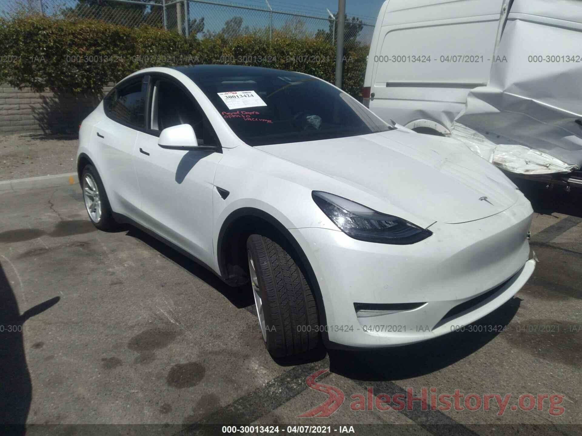 5YJYGDEE3MF066432 2021 TESLA MODEL Y