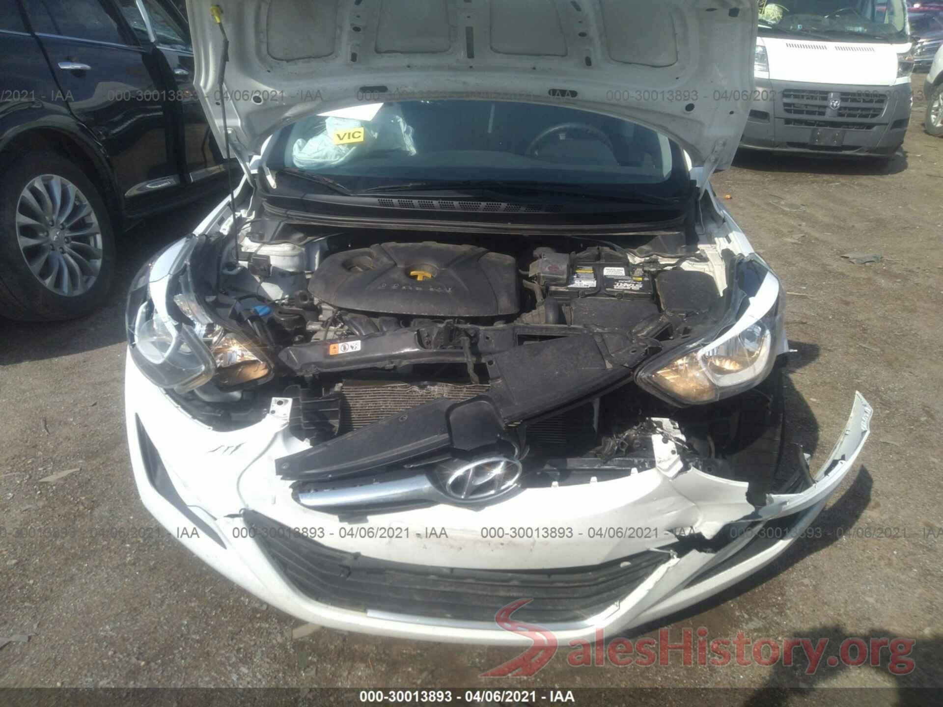 5NPDH4AE2GH676538 2016 HYUNDAI ELANTRA