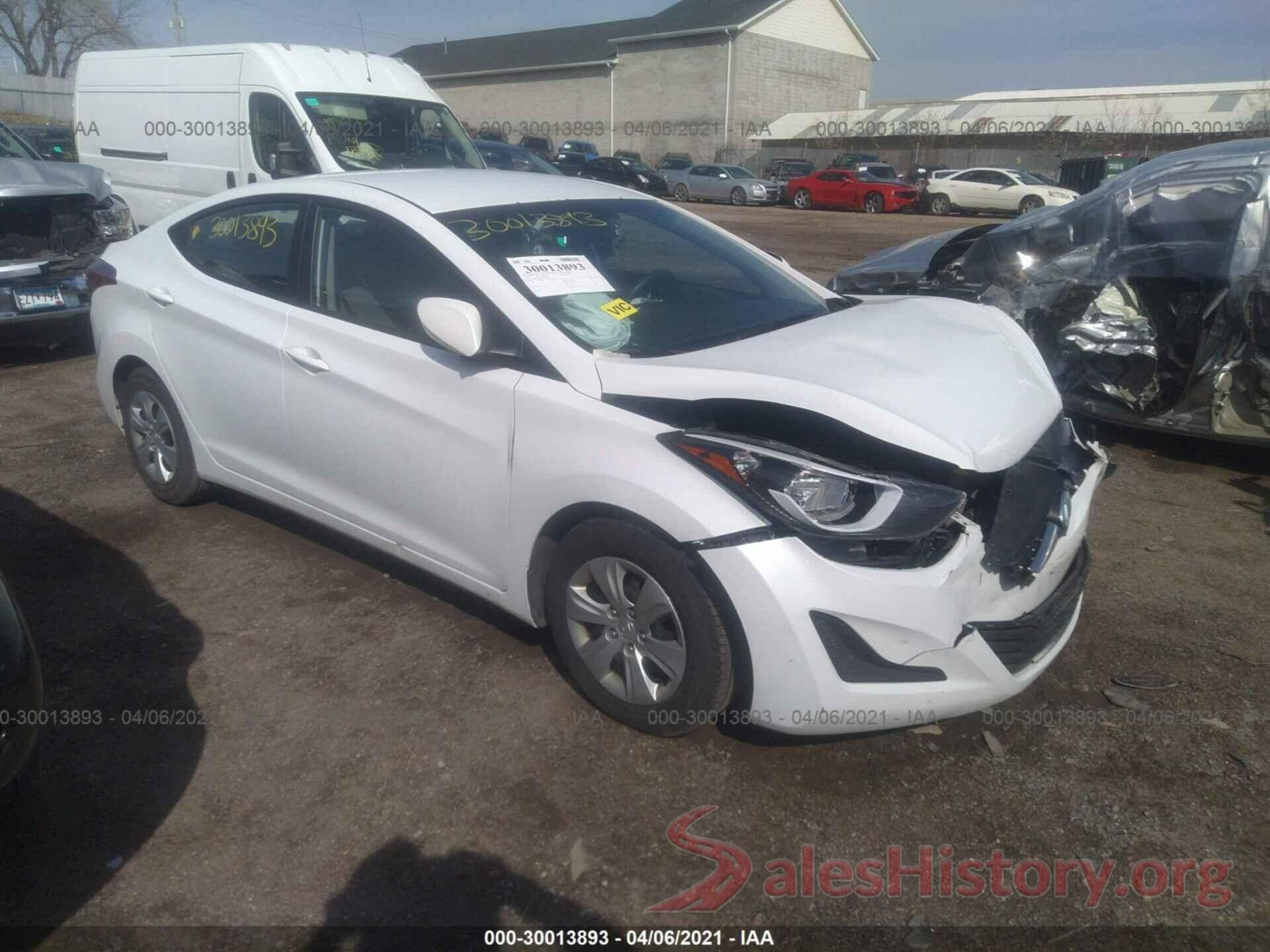 5NPDH4AE2GH676538 2016 HYUNDAI ELANTRA