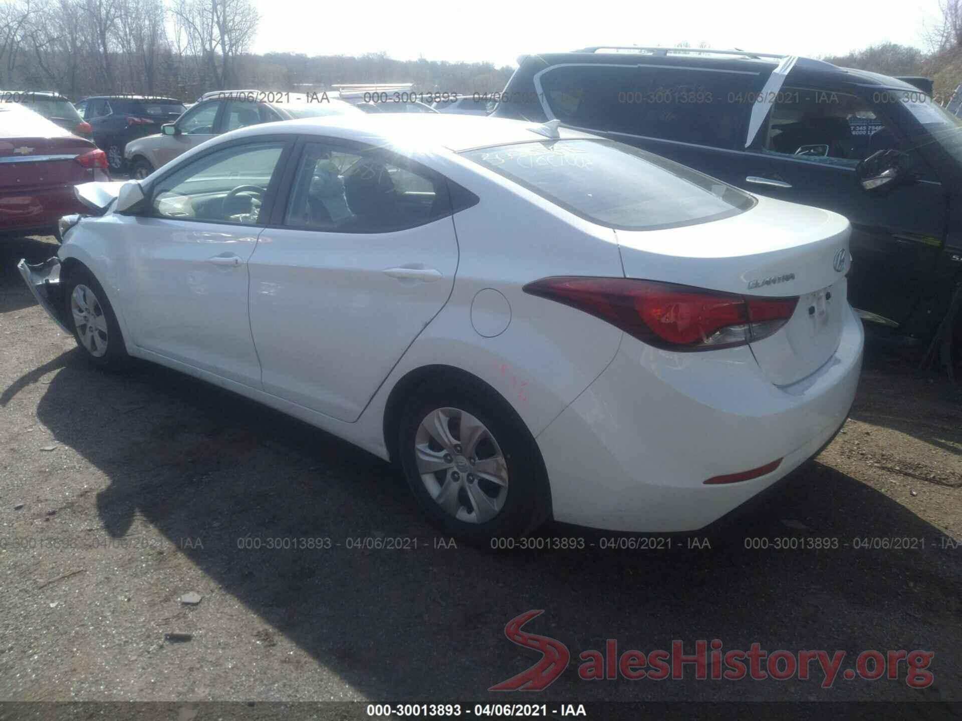 5NPDH4AE2GH676538 2016 HYUNDAI ELANTRA