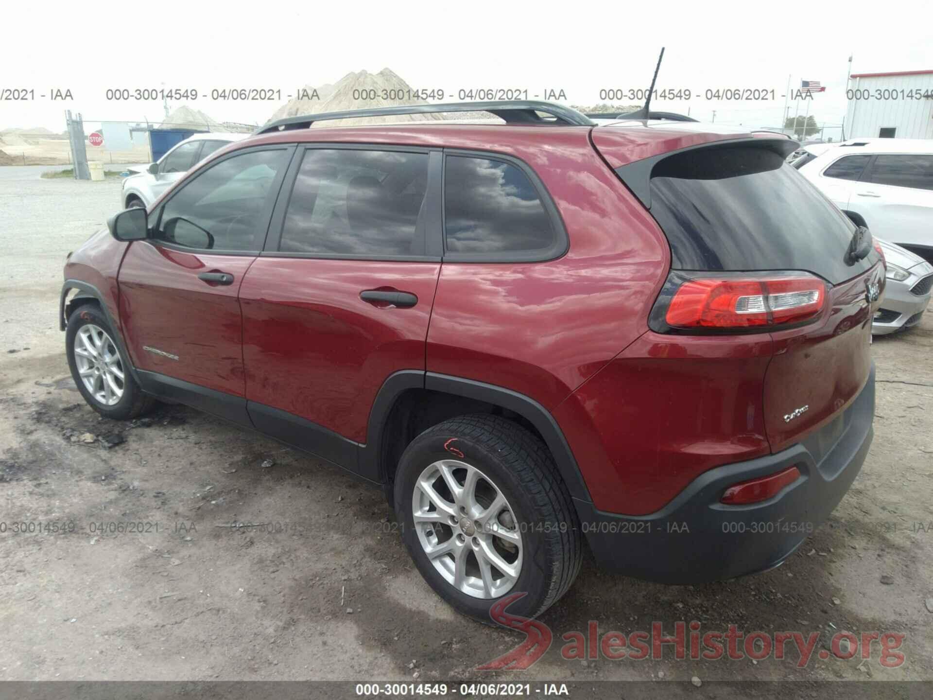 1C4PJLAB3GW216834 2016 JEEP CHEROKEE