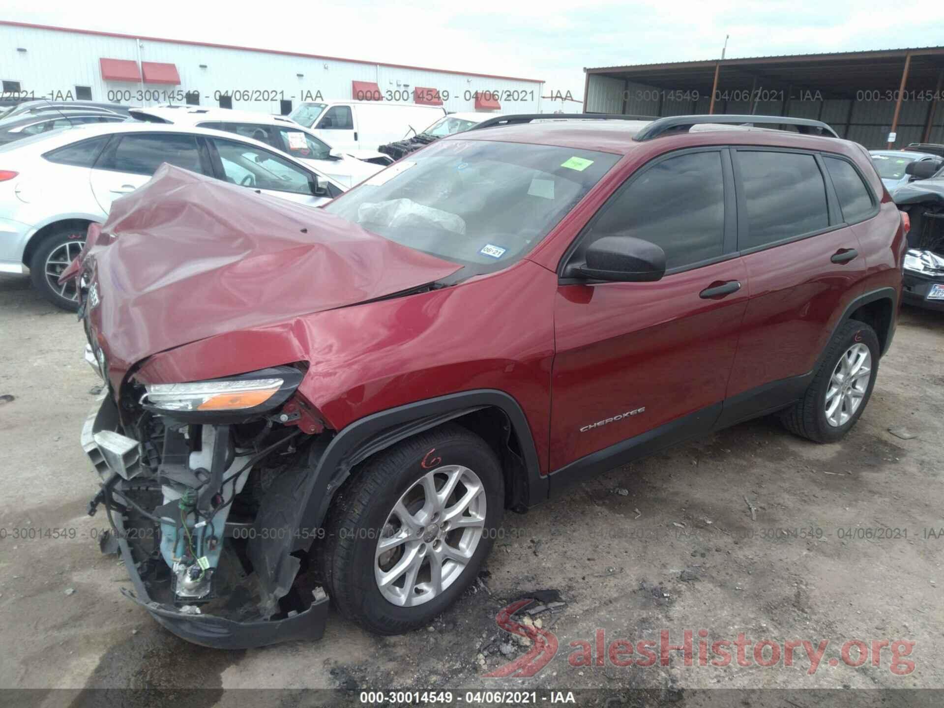 1C4PJLAB3GW216834 2016 JEEP CHEROKEE