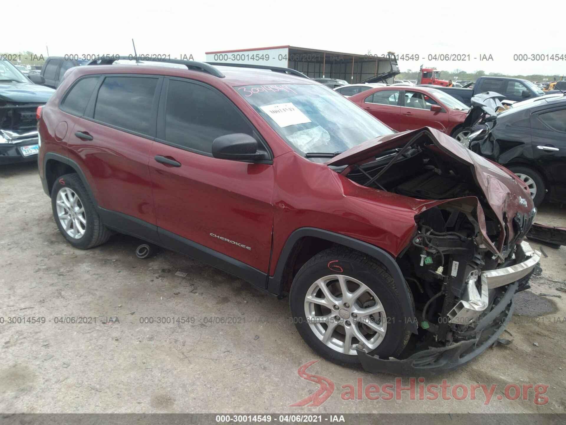 1C4PJLAB3GW216834 2016 JEEP CHEROKEE