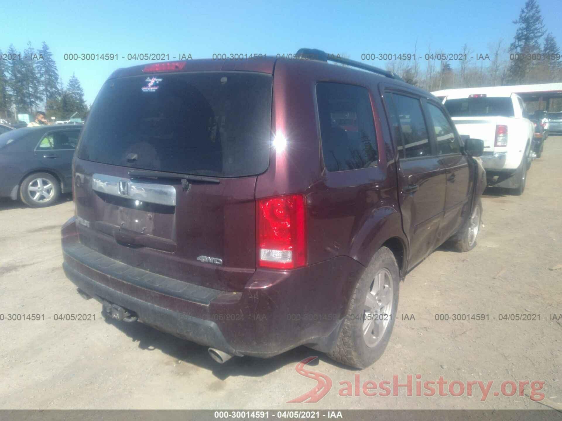 5TDFZRBH9LS045303 2011 HONDA PILOT