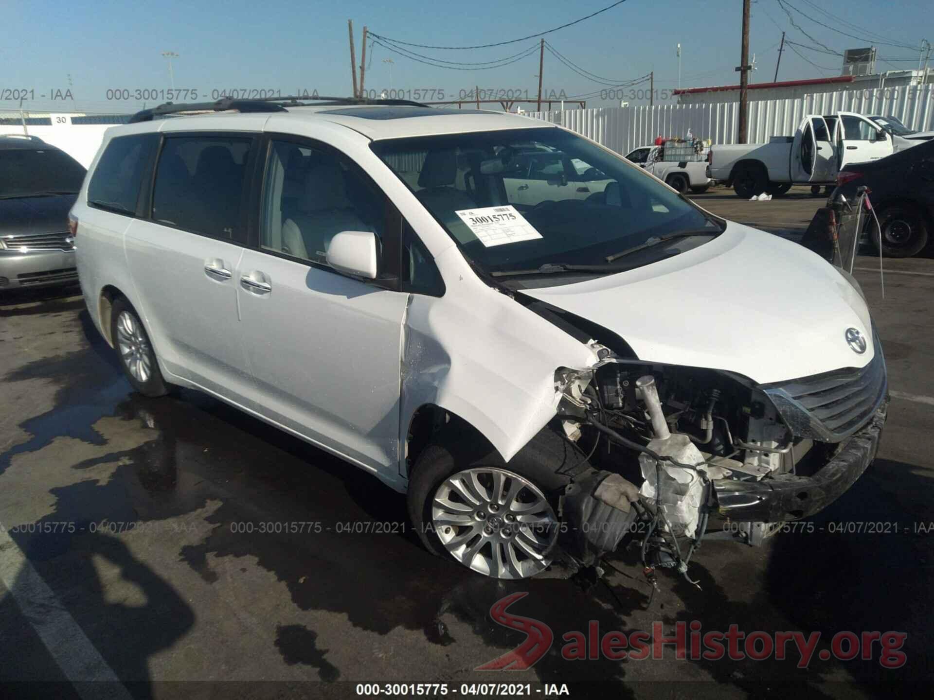 5TDYK3DCXGS724787 2016 TOYOTA SIENNA