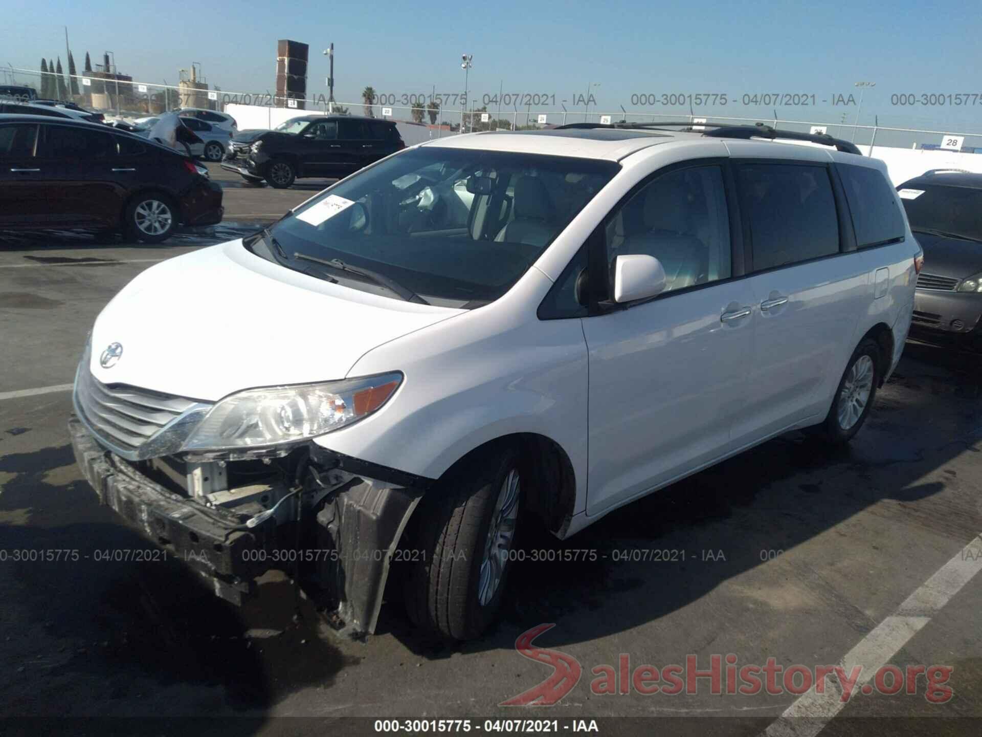 5TDYK3DCXGS724787 2016 TOYOTA SIENNA