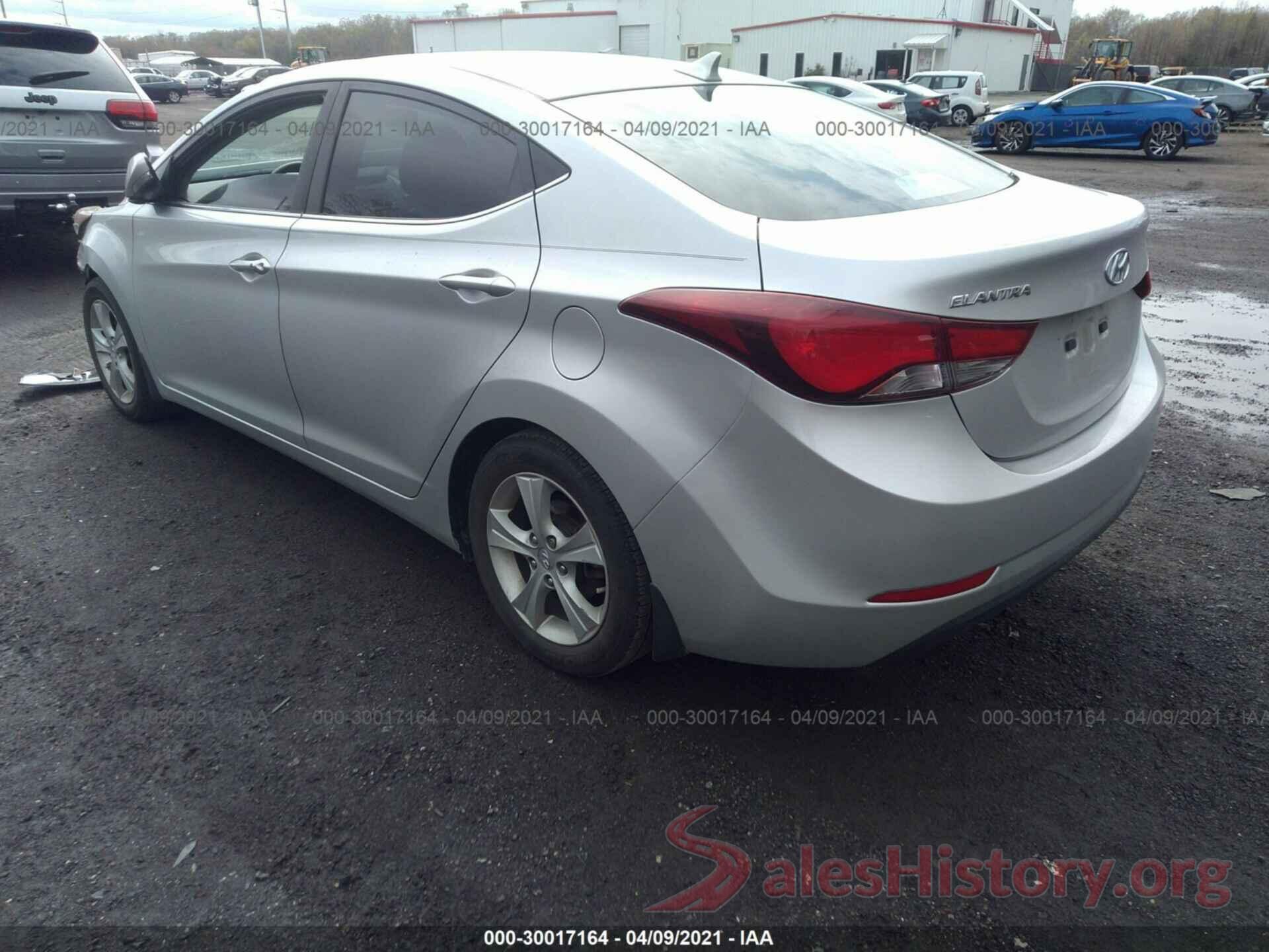 KMHDH4AEXGU485158 2016 HYUNDAI ELANTRA