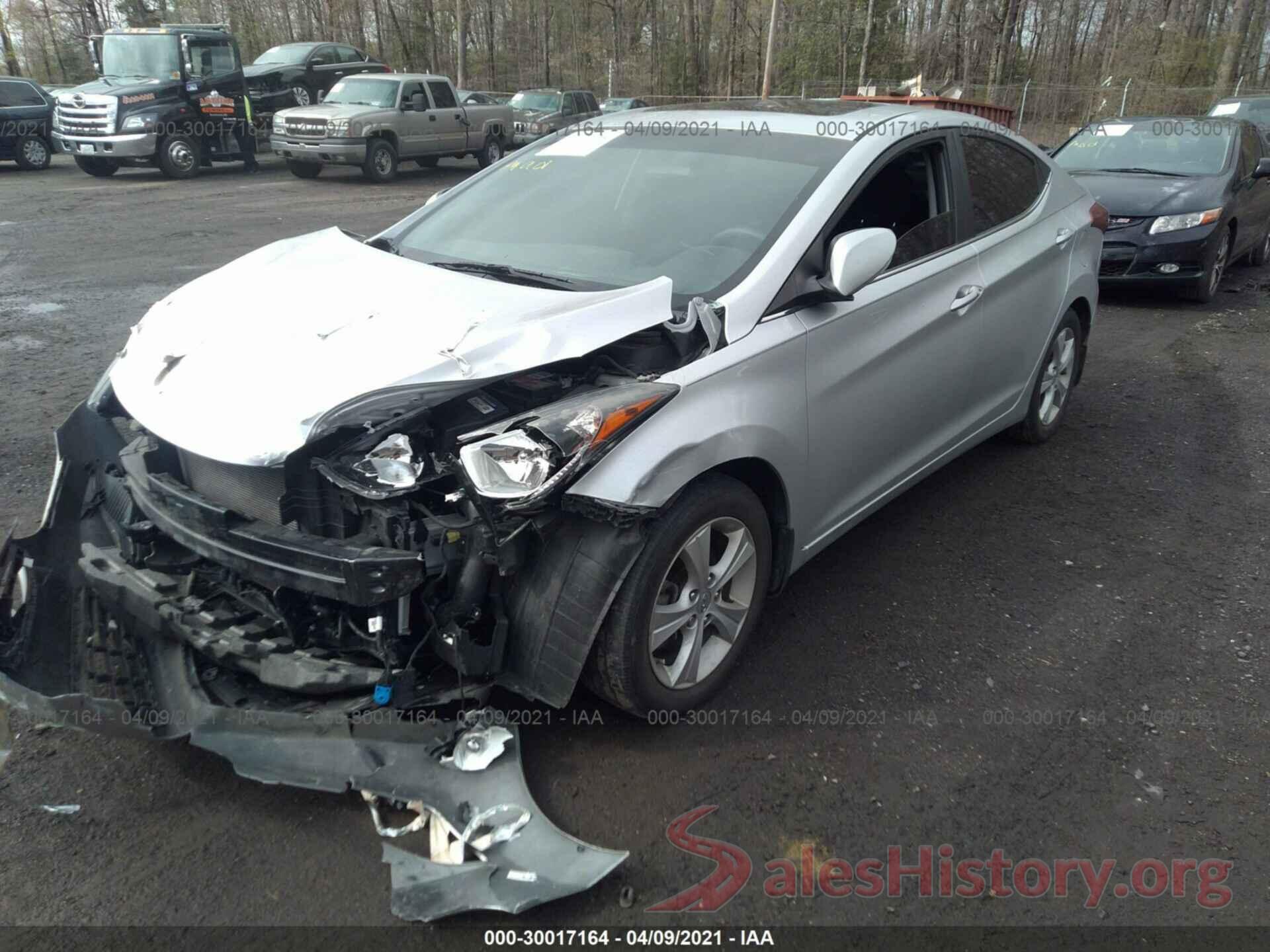 KMHDH4AEXGU485158 2016 HYUNDAI ELANTRA