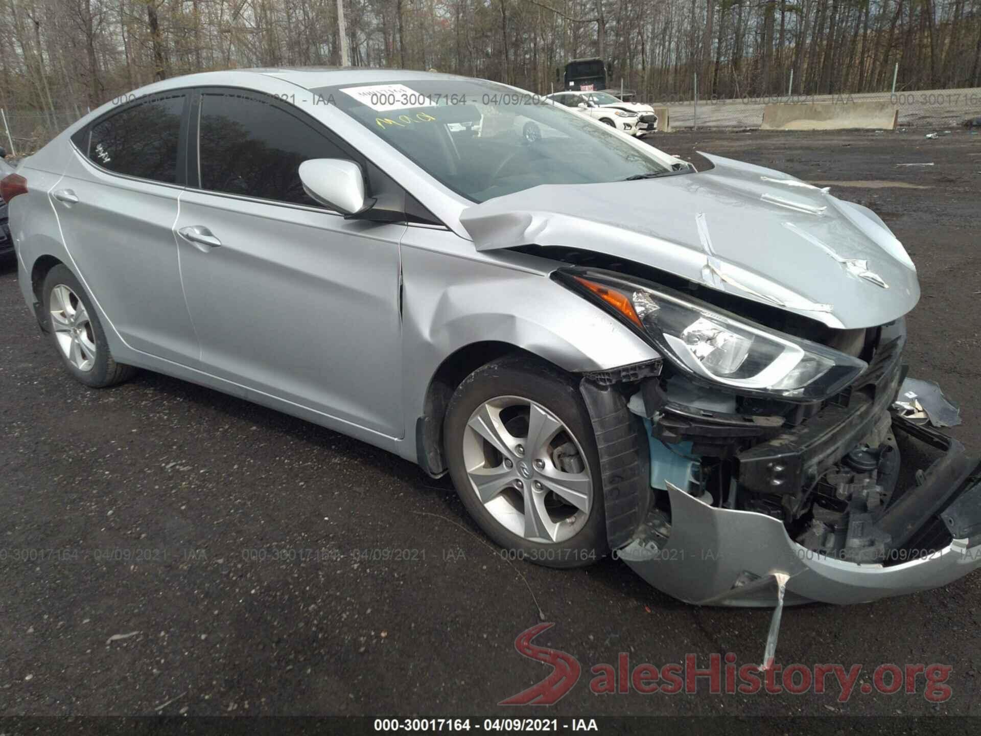 KMHDH4AEXGU485158 2016 HYUNDAI ELANTRA