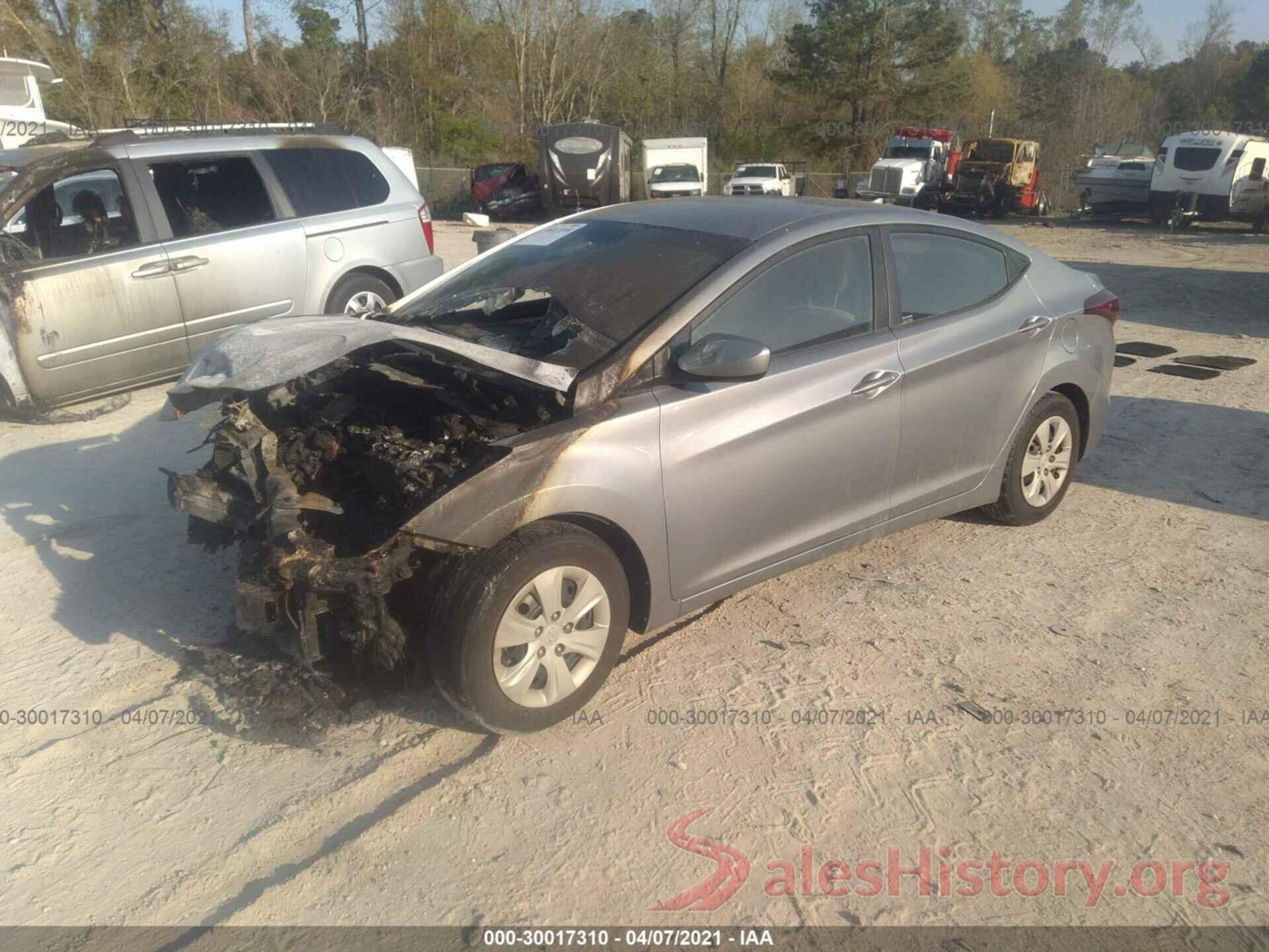 5NPDH4AE4GH797460 2016 HYUNDAI ELANTRA