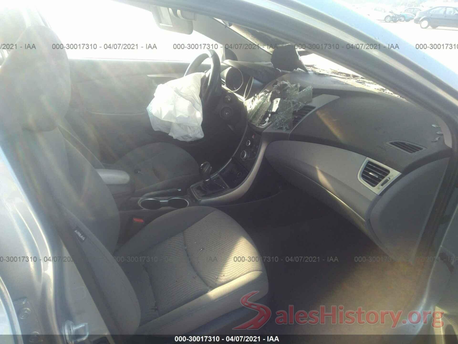 5NPDH4AE4GH797460 2016 HYUNDAI ELANTRA