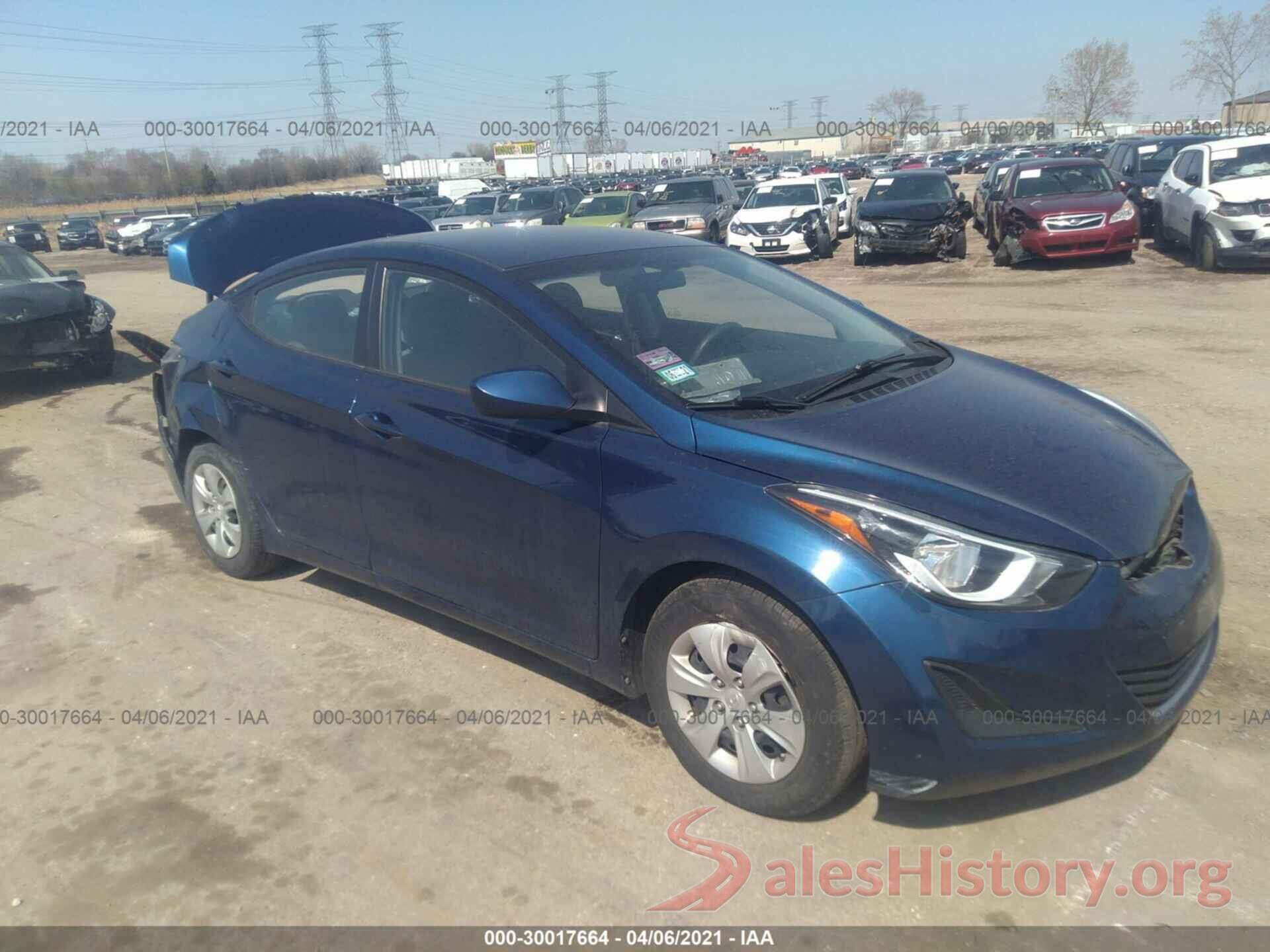 5NPDH4AE2GH702135 2016 HYUNDAI ELANTRA