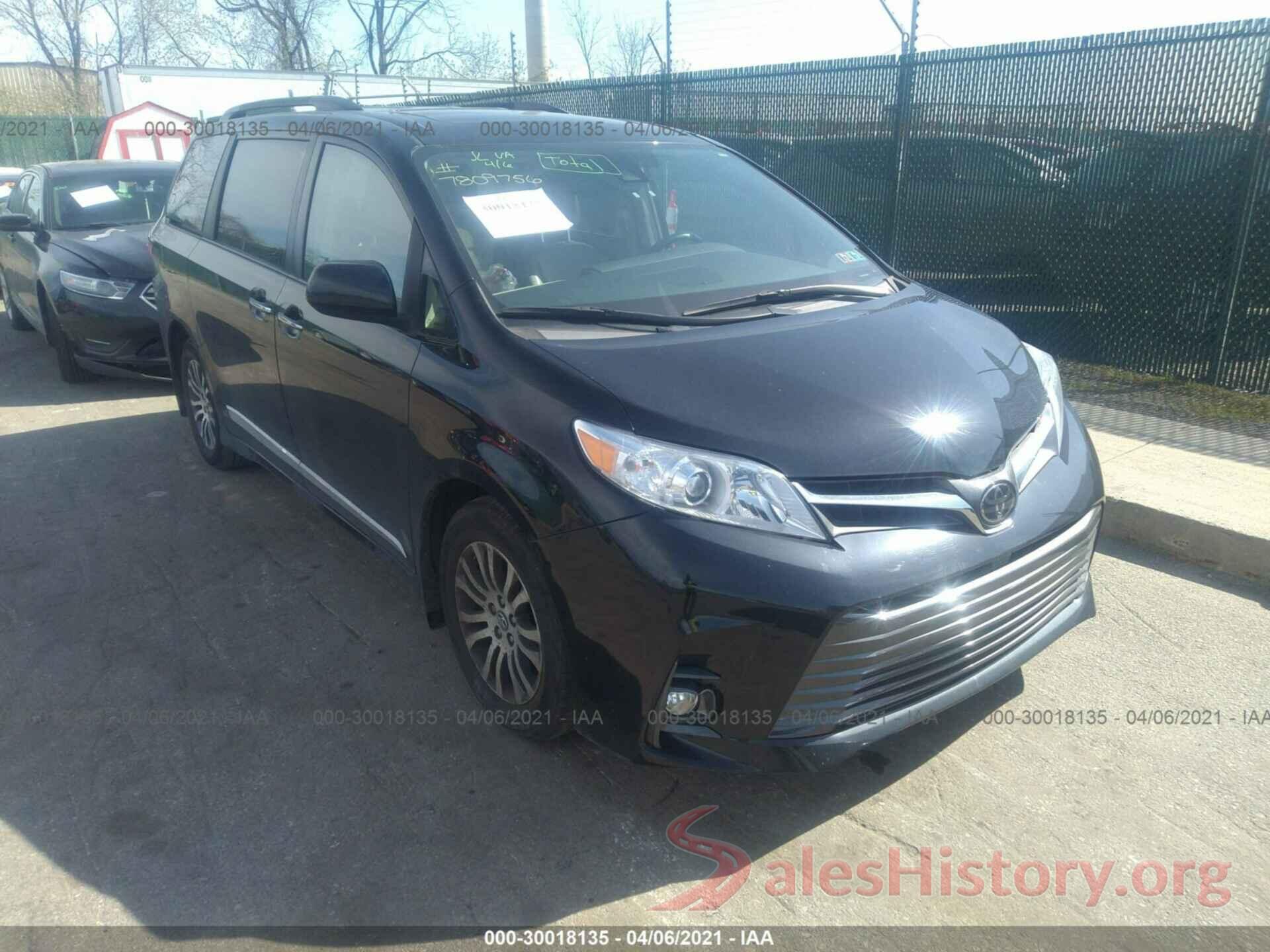 5TDYZ3DCXJS949889 2018 TOYOTA SIENNA