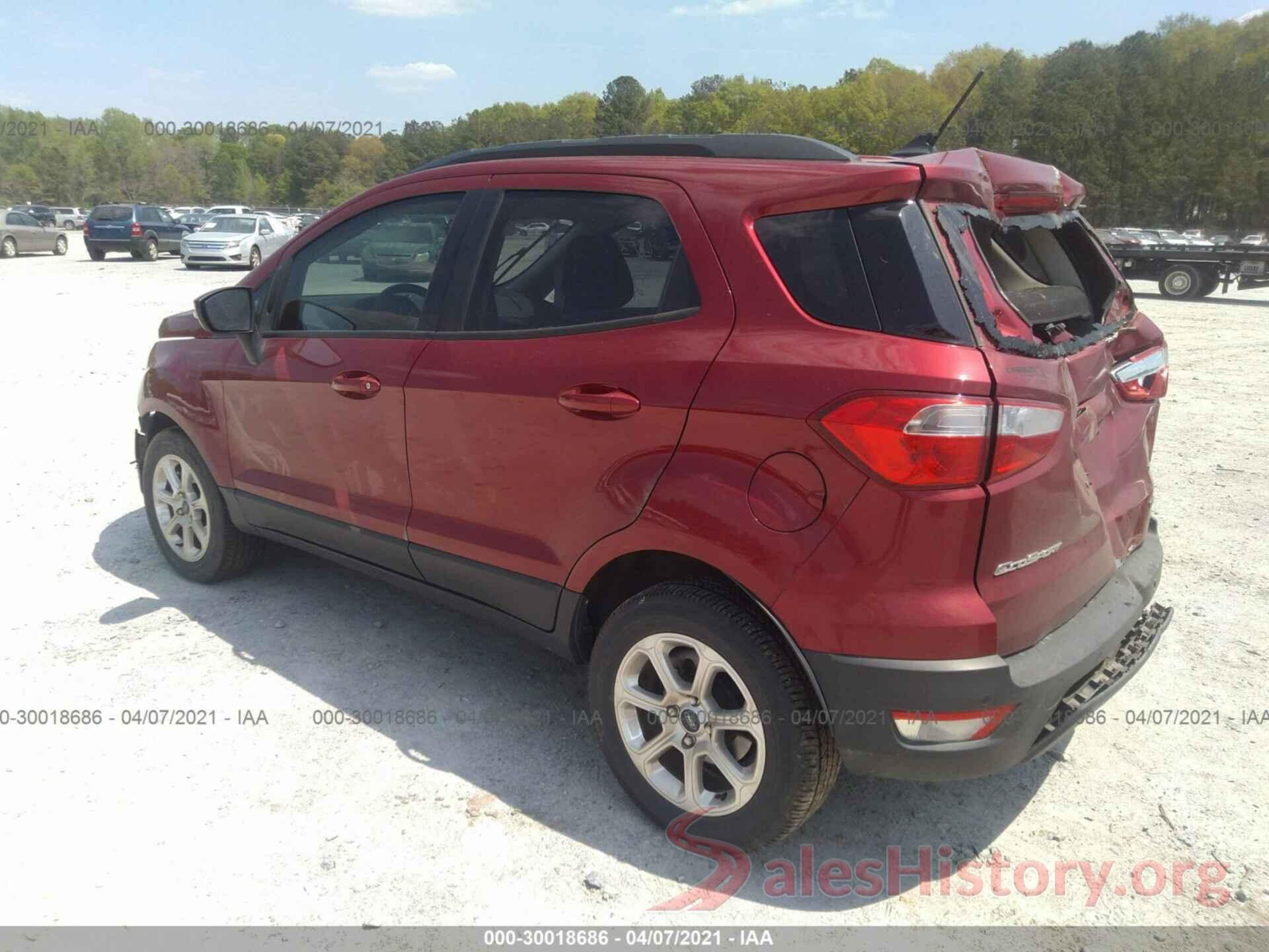 MAJ3S2GE4KC257626 2019 FORD ECOSPORT