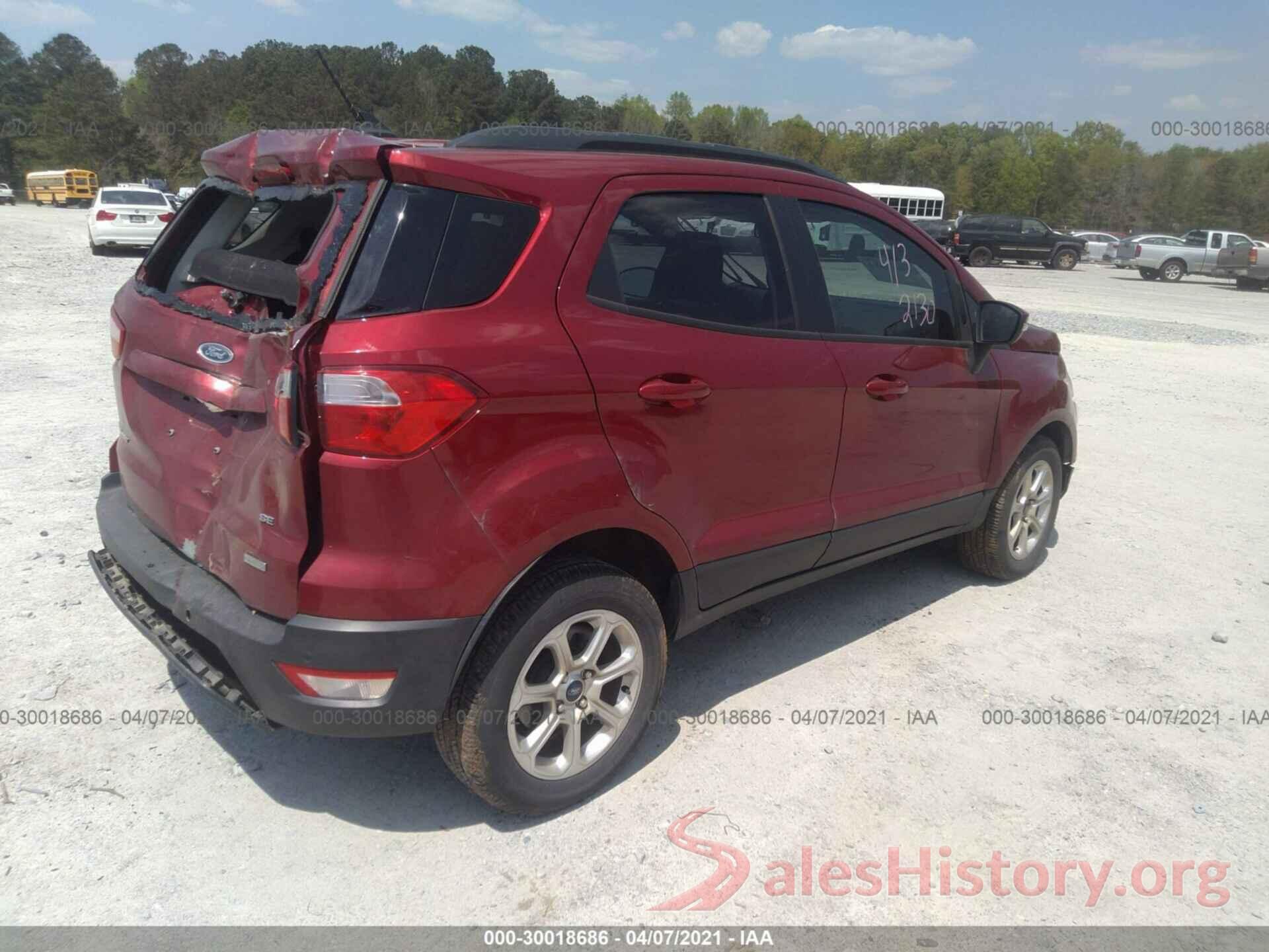 MAJ3S2GE4KC257626 2019 FORD ECOSPORT