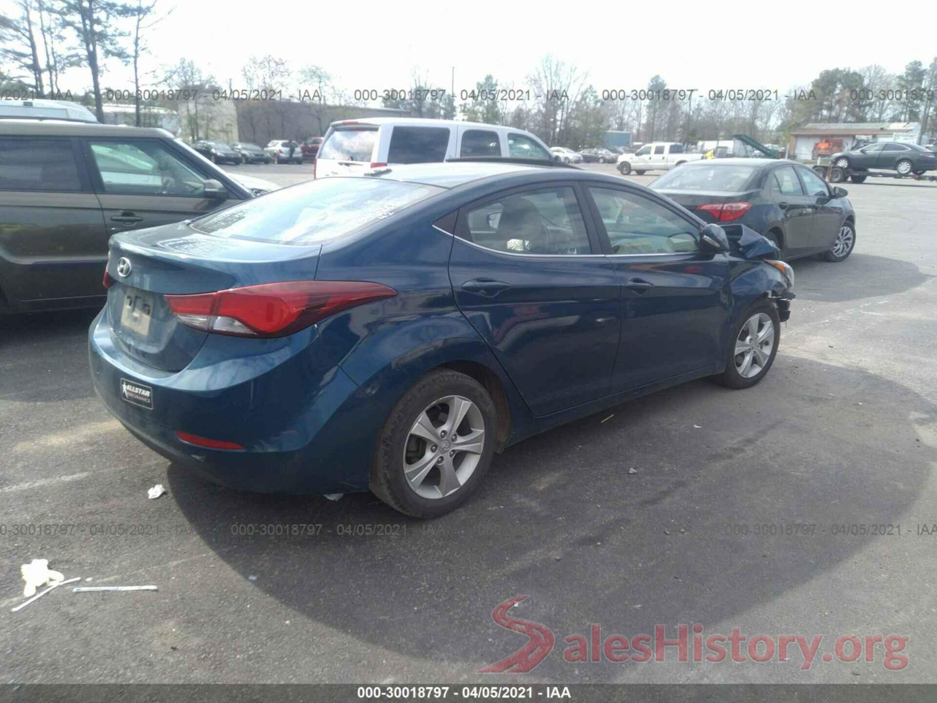 KMHDH4AE3GU584307 2016 HYUNDAI ELANTRA